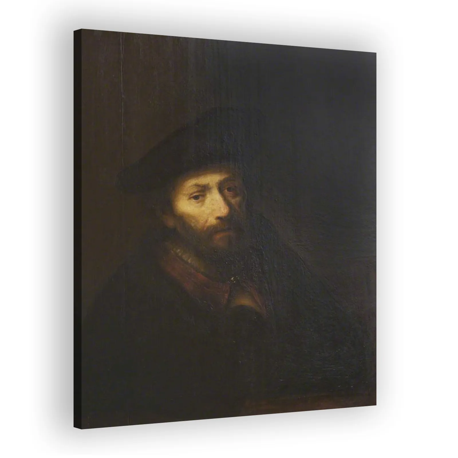 Bust of a Man with Beard and Beret by Rembrandt Van Rijn - view 2 thumbnail