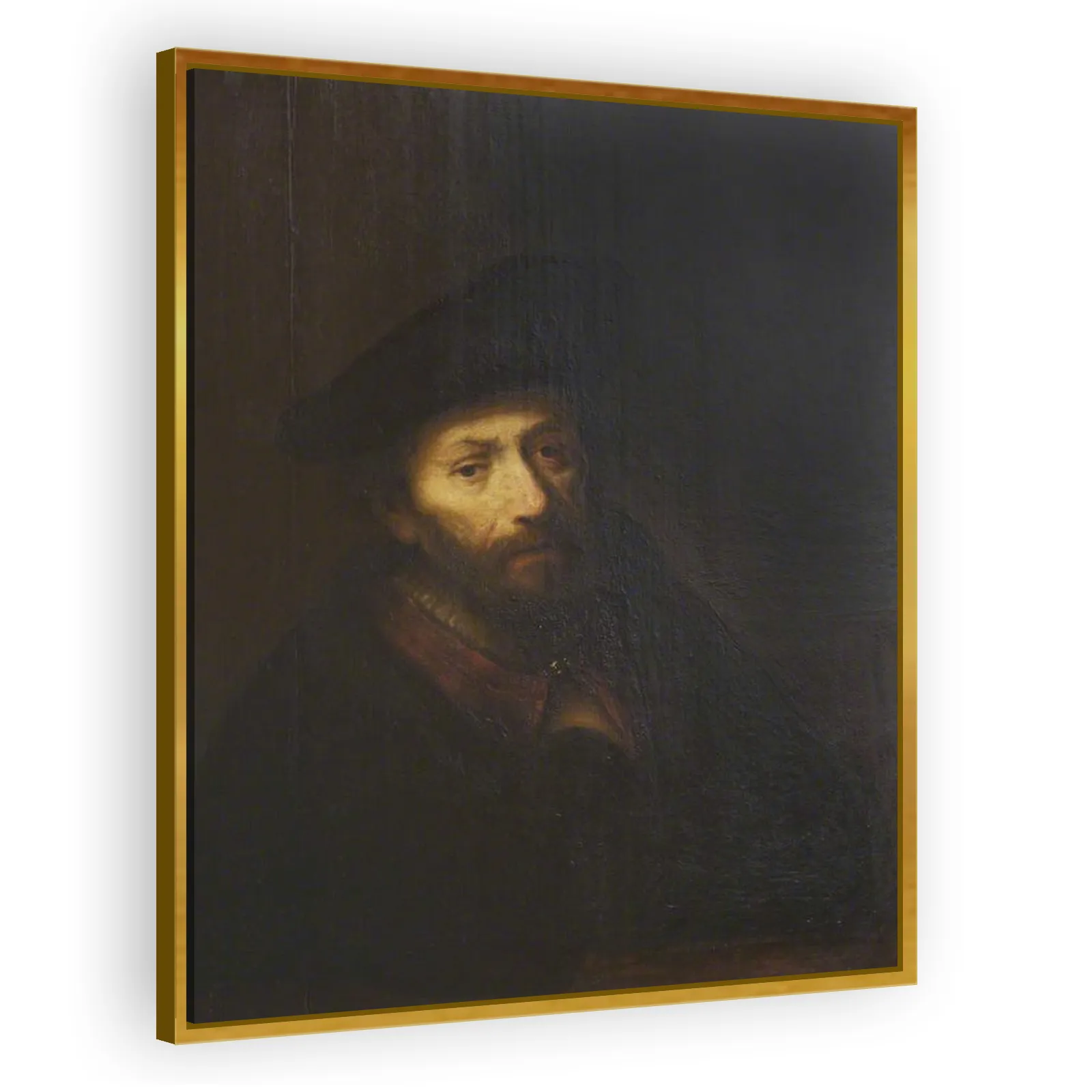 Bust of a Man with Beard and Beret by Rembrandt Van Rijn - view 3 thumbnail