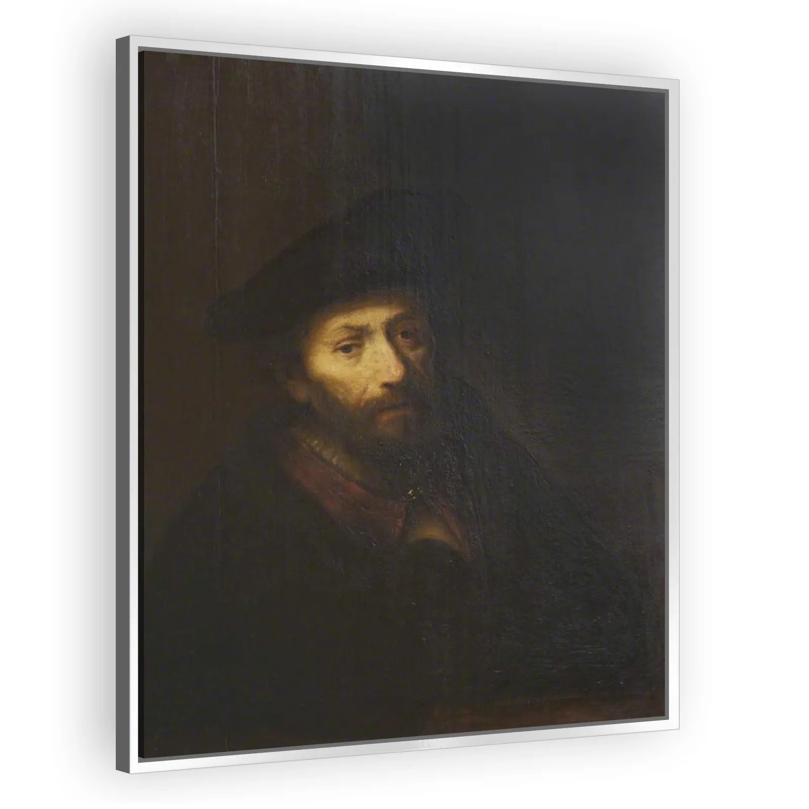 Bust of a Man with Beard and Beret by Rembrandt Van Rijn - view 4 thumbnail