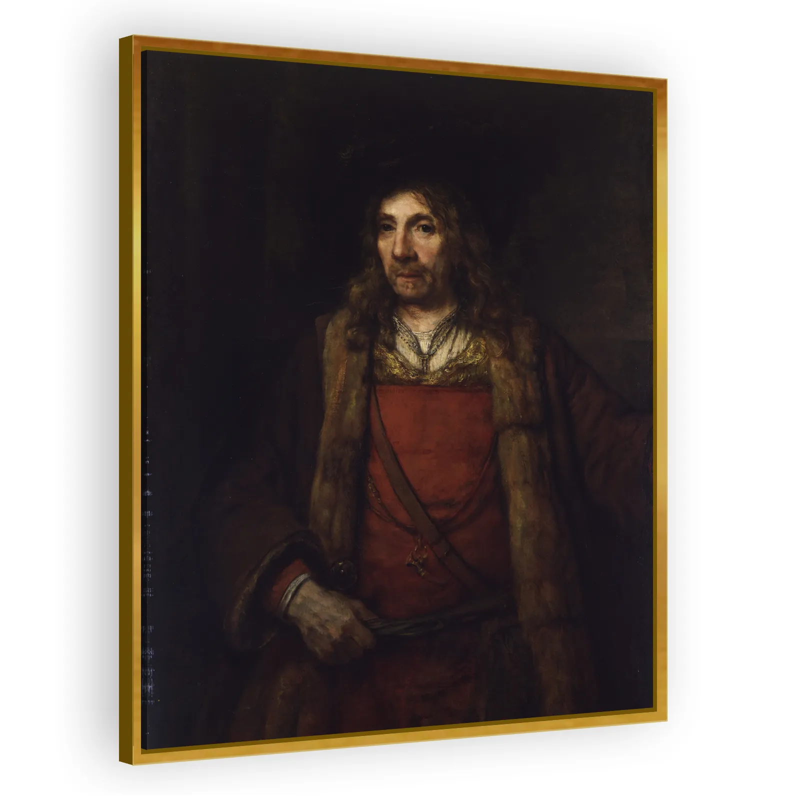Man in a Fur-lined Coat by Rembrandt Van Rijn - view 3 thumbnail