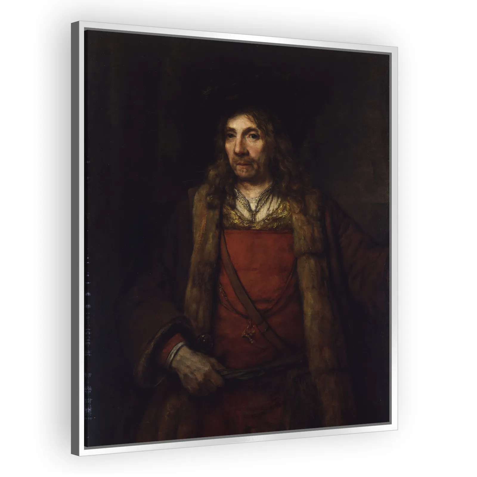Man in a Fur-lined Coat by Rembrandt Van Rijn - view 4 thumbnail