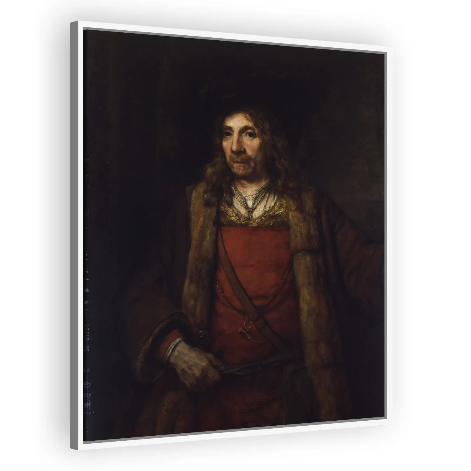 Man in a Fur-lined Coat by Rembrandt Van Rijn - view 5 thumbnail