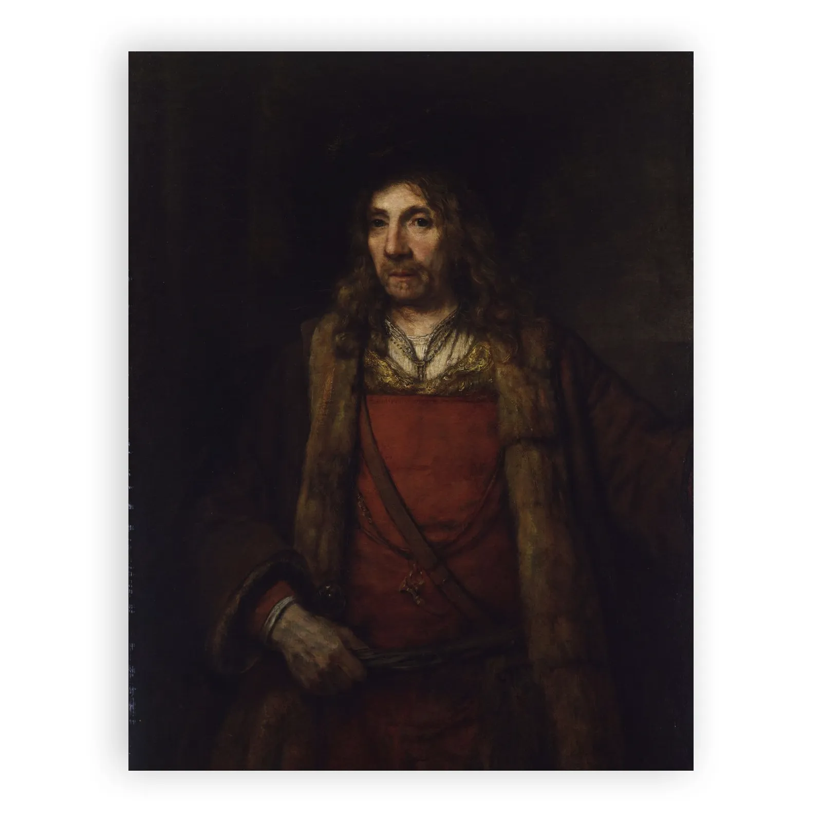 Man in a Fur-lined Coat by Rembrandt Van Rijn - view 6 thumbnail