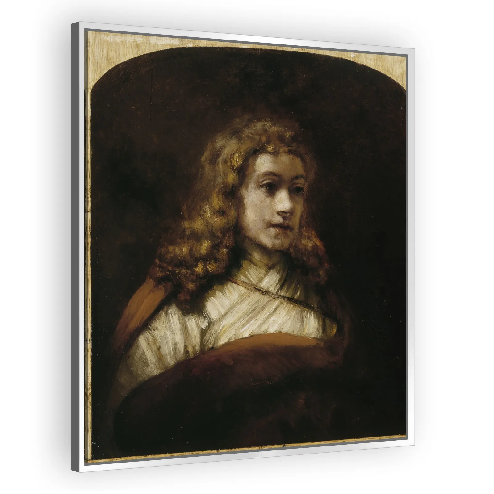Titus Posing for a Study of an Angel by Rembrandt Van Rijn - view 4 thumbnail
