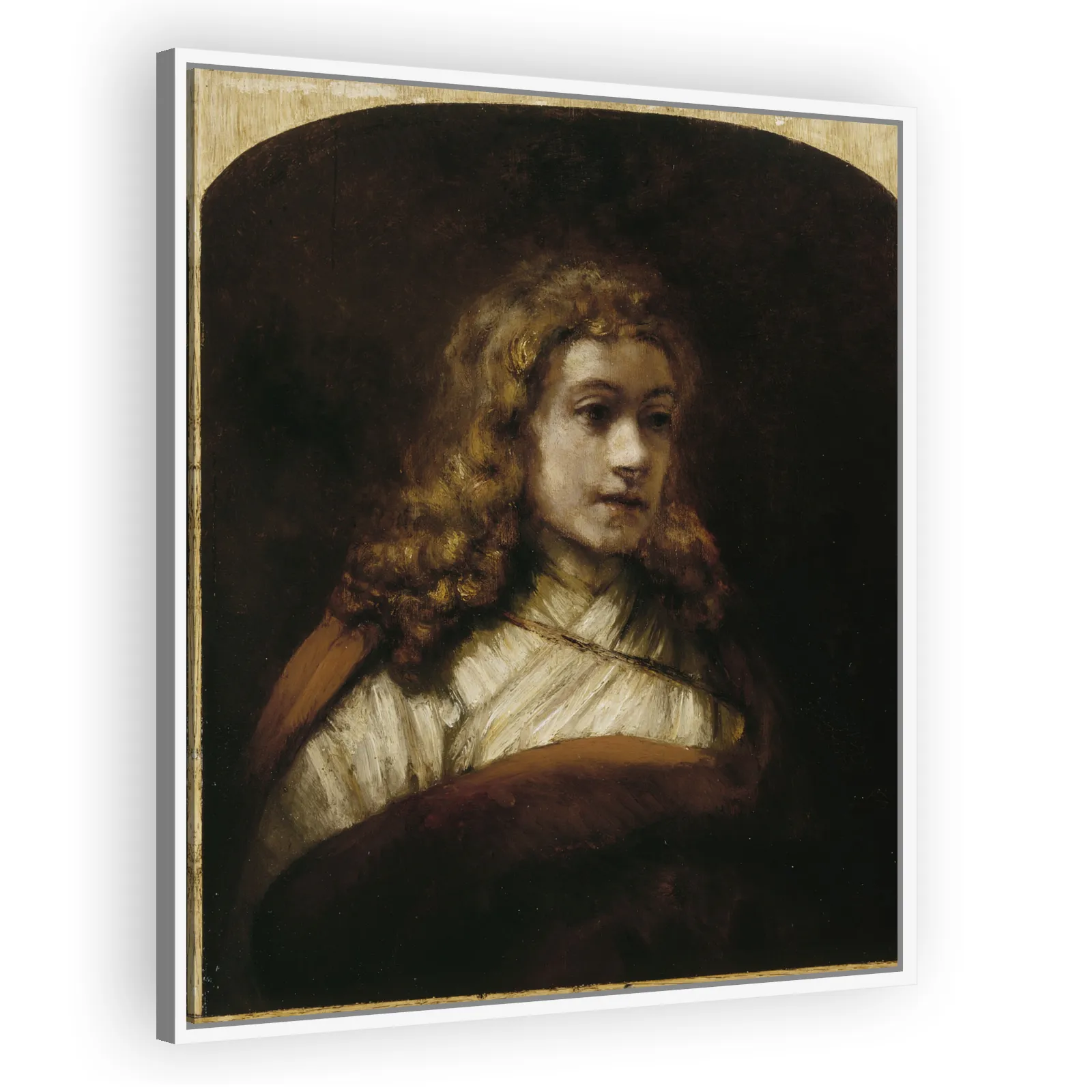 Titus Posing for a Study of an Angel by Rembrandt Van Rijn - view 5 thumbnail