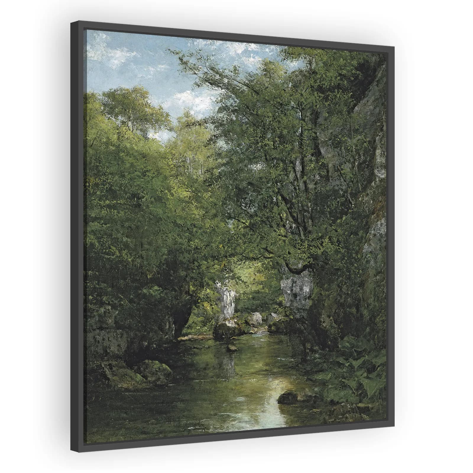 The Water Stream, La Brème by Gustave Courbet