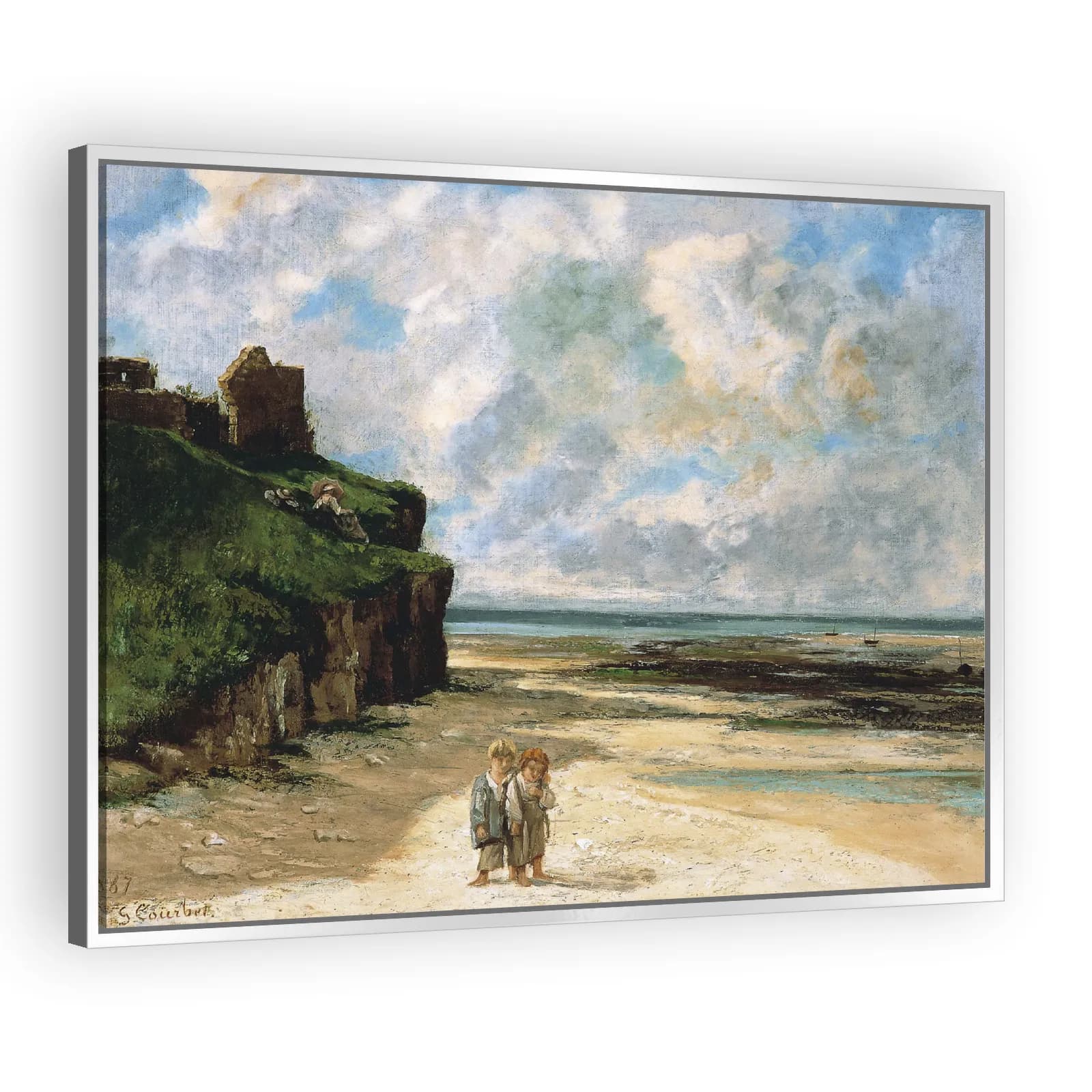 The Beach at Saint-Aubin-sur-Mer by Gustave Courbet - view 4 thumbnail