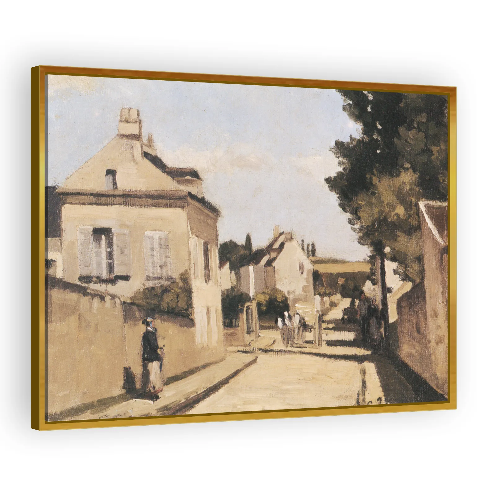 Rue L'Hermitage by Camille Pissarro - view 3 thumbnail