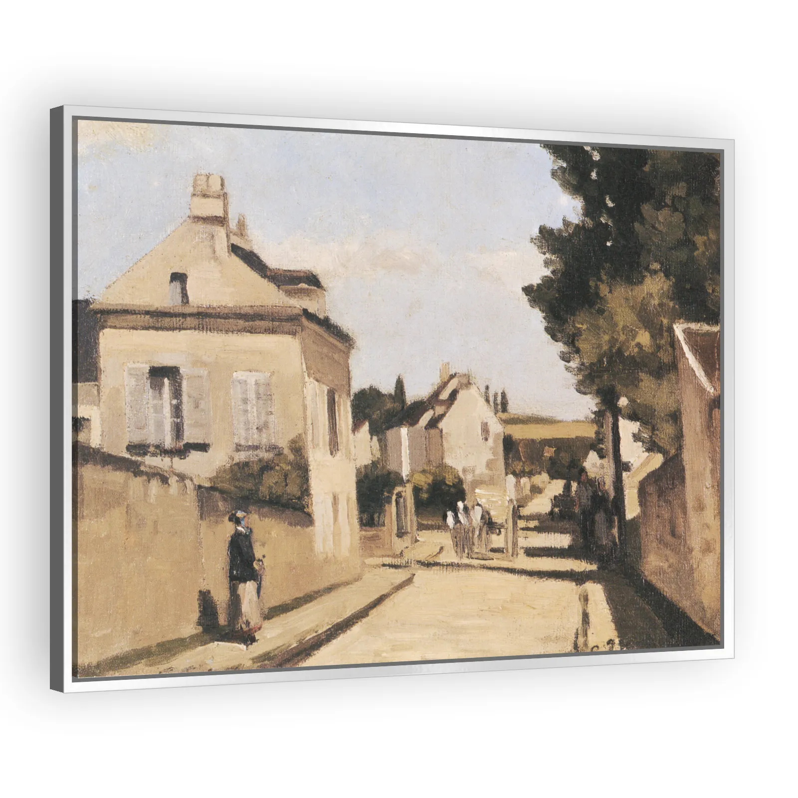Rue L'Hermitage by Camille Pissarro - view 4 thumbnail