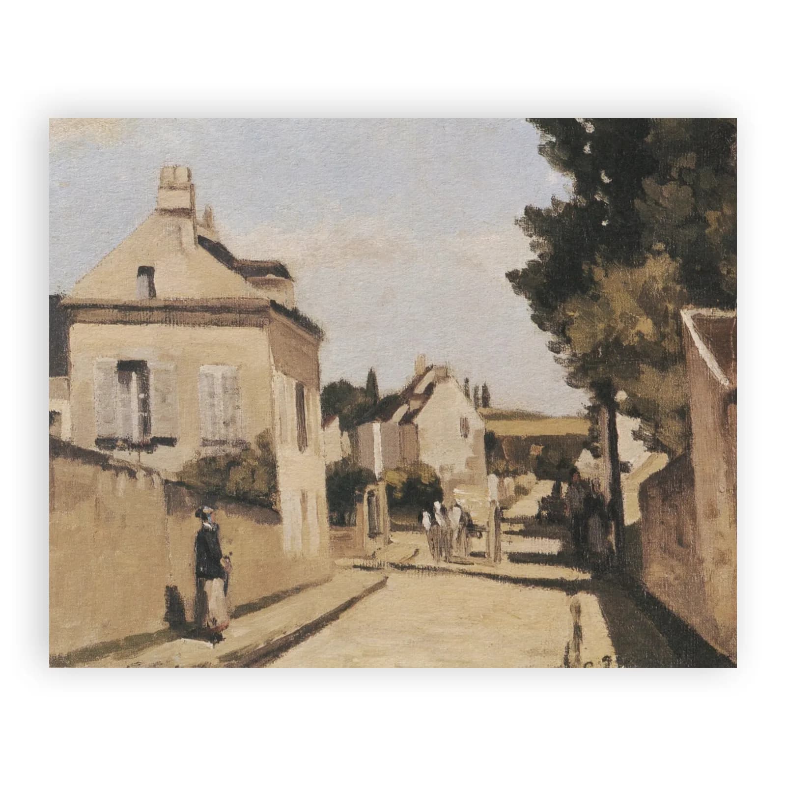 Rue L'Hermitage by Camille Pissarro - view 6 thumbnail