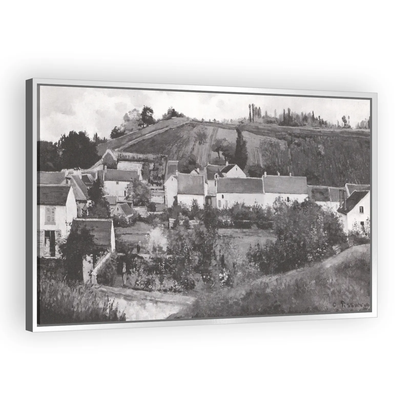 View of L'Hermitage, Côte des Gratte-Coqs, Pontoise by Camille Pissarro - view 4 thumbnail