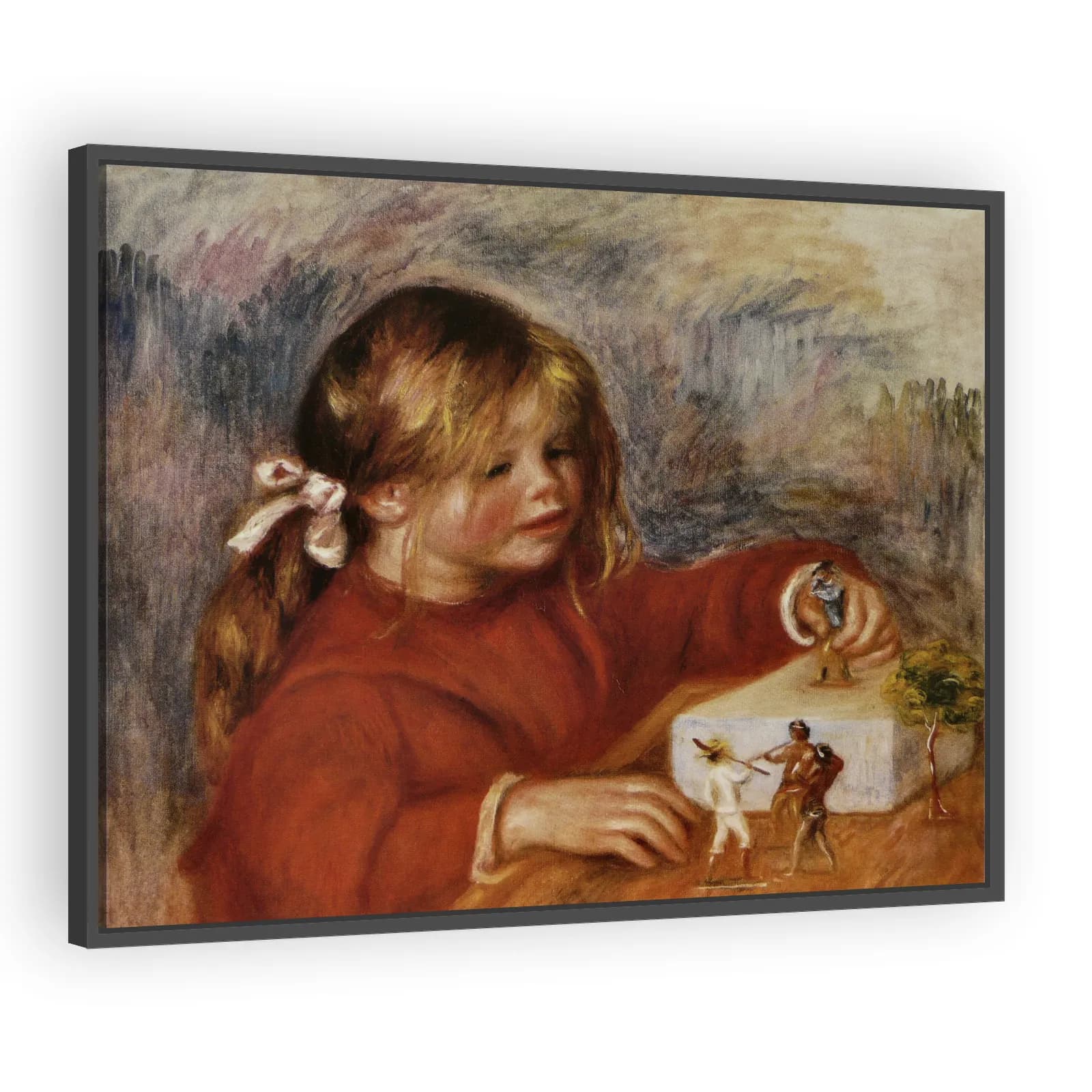 Claude Renoir Playing by Pierre Auguste Renoir