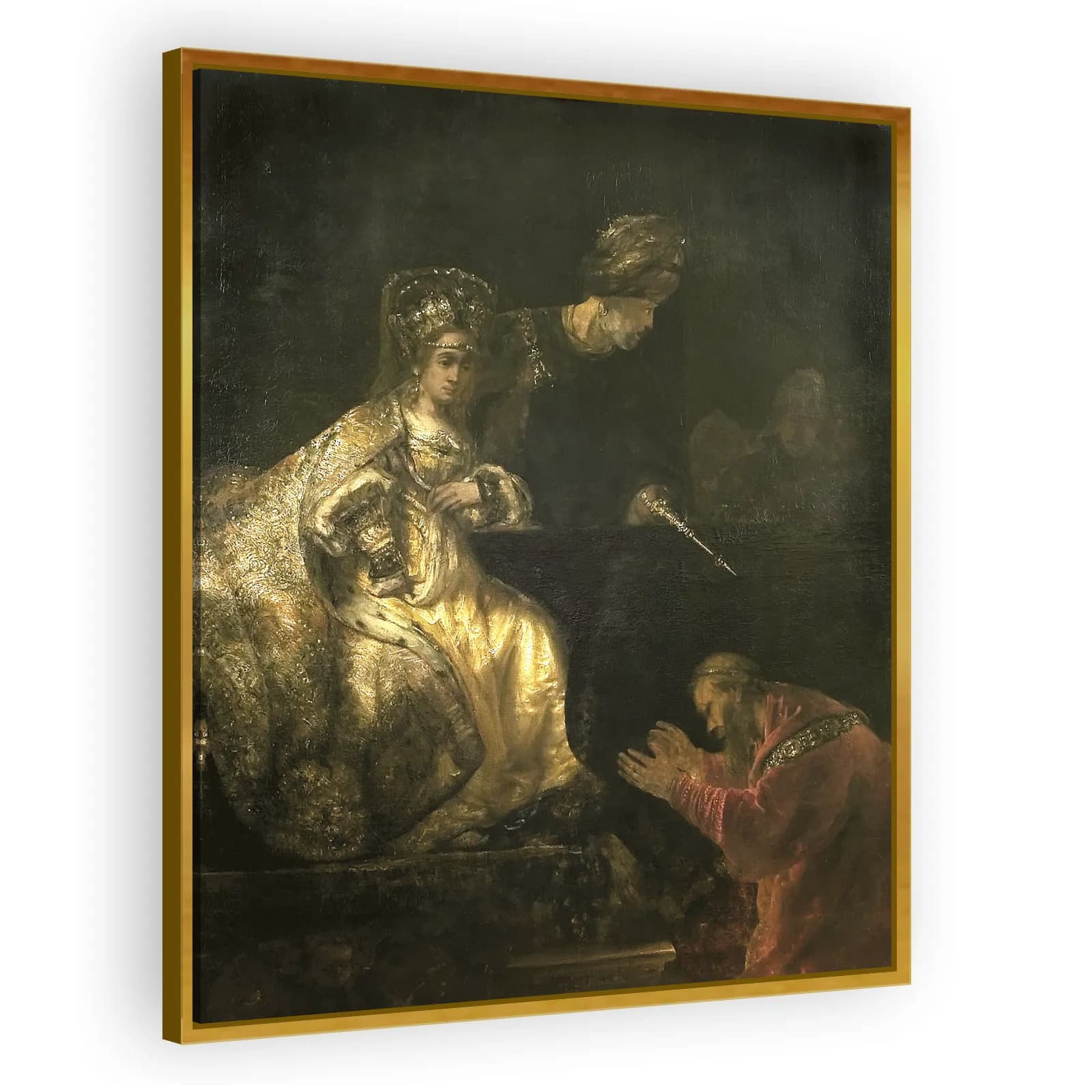 Haman Begs Esther for His Life by Rembrandt Van Rijn - view 3 thumbnail