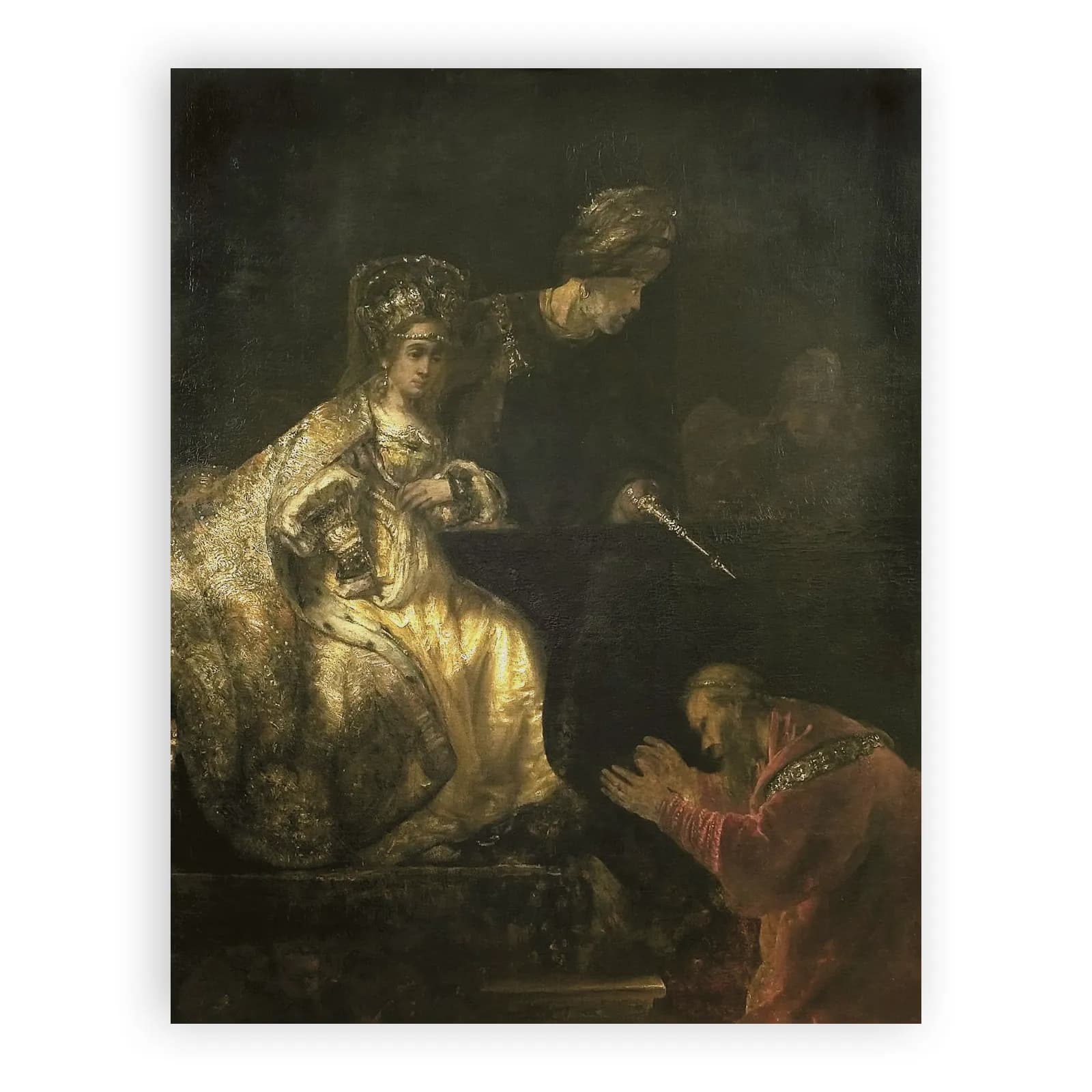 Haman Begs Esther for His Life by Rembrandt Van Rijn - view 6 thumbnail