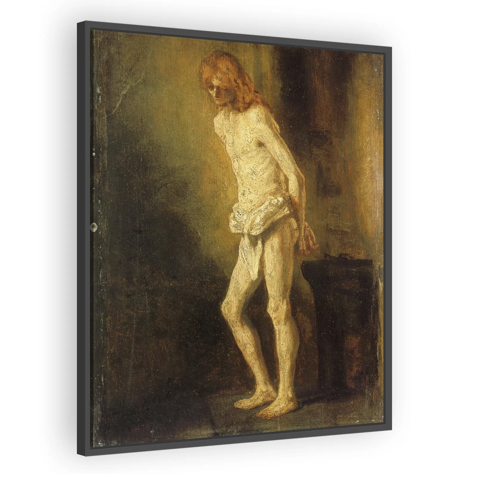 Christ at the Column by Rembrandt Van Rijn