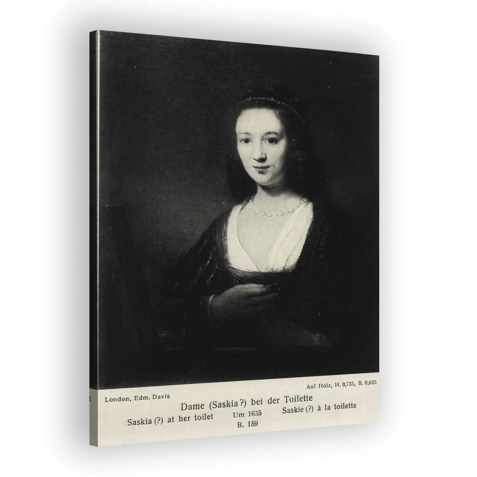 Saskia before a Mirror by Rembrandt Van Rijn - view 2 thumbnail