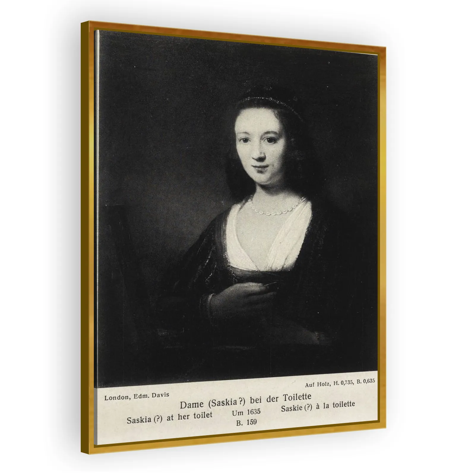 Saskia before a Mirror by Rembrandt Van Rijn - view 3 thumbnail