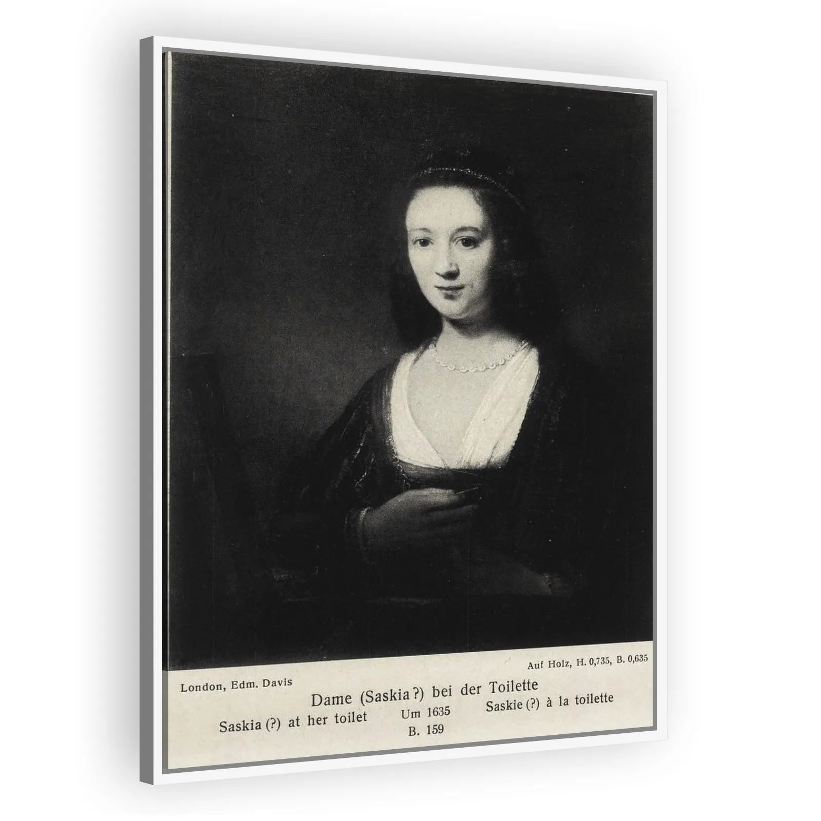 Saskia before a Mirror by Rembrandt Van Rijn - view 5 thumbnail