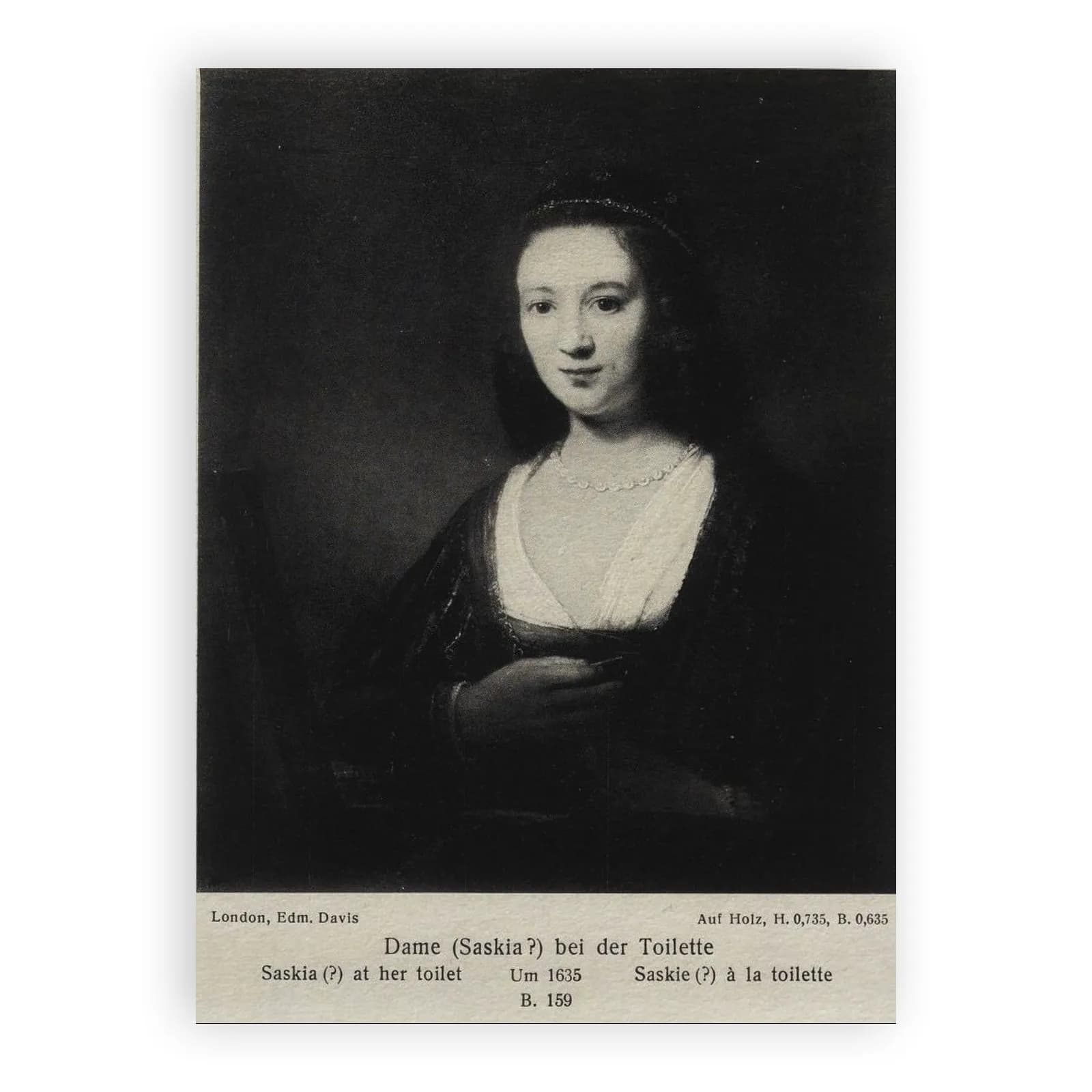 Saskia before a Mirror by Rembrandt Van Rijn - view 6 thumbnail