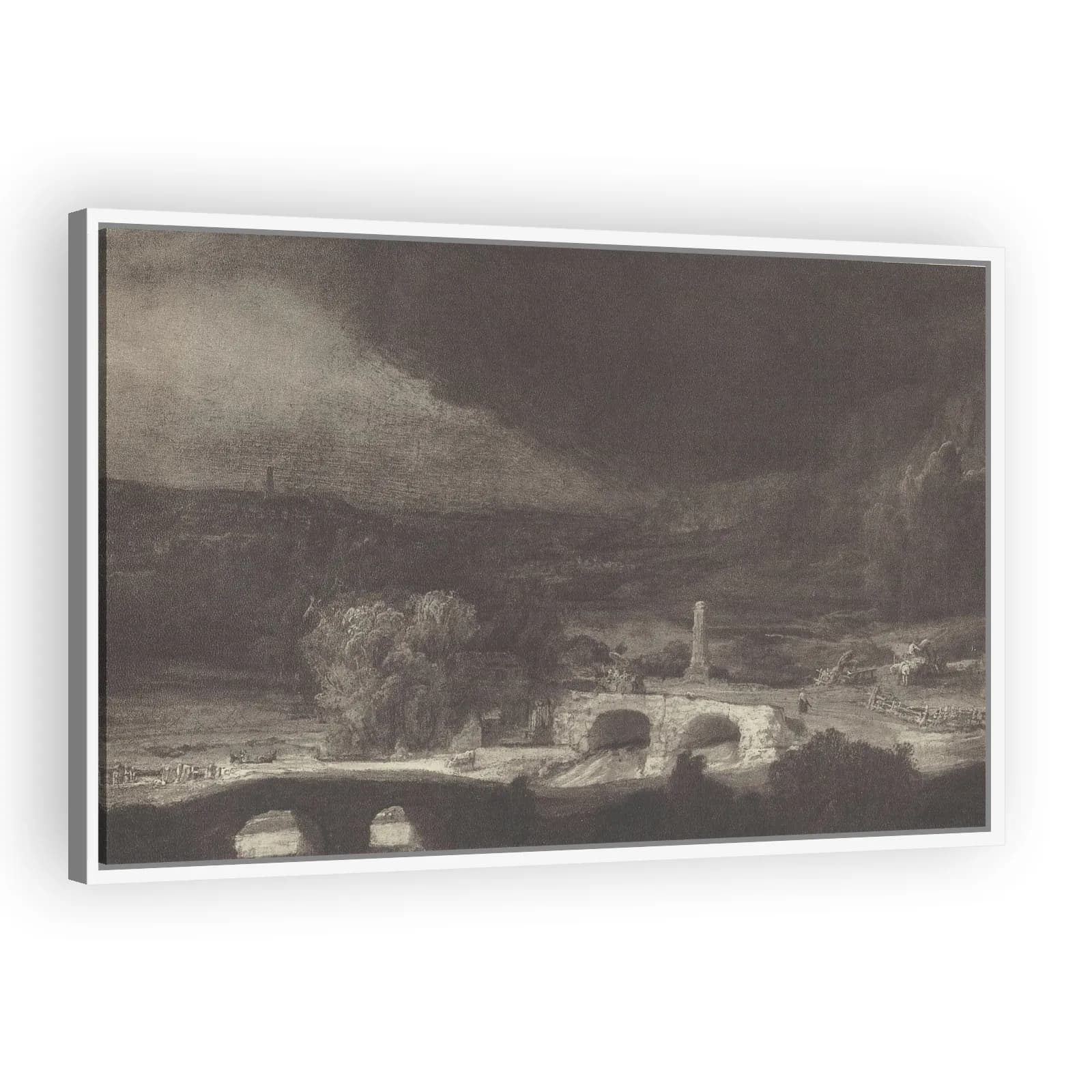 Landscape with Two Bridges by Rembrandt Van Rijn - view 5 thumbnail