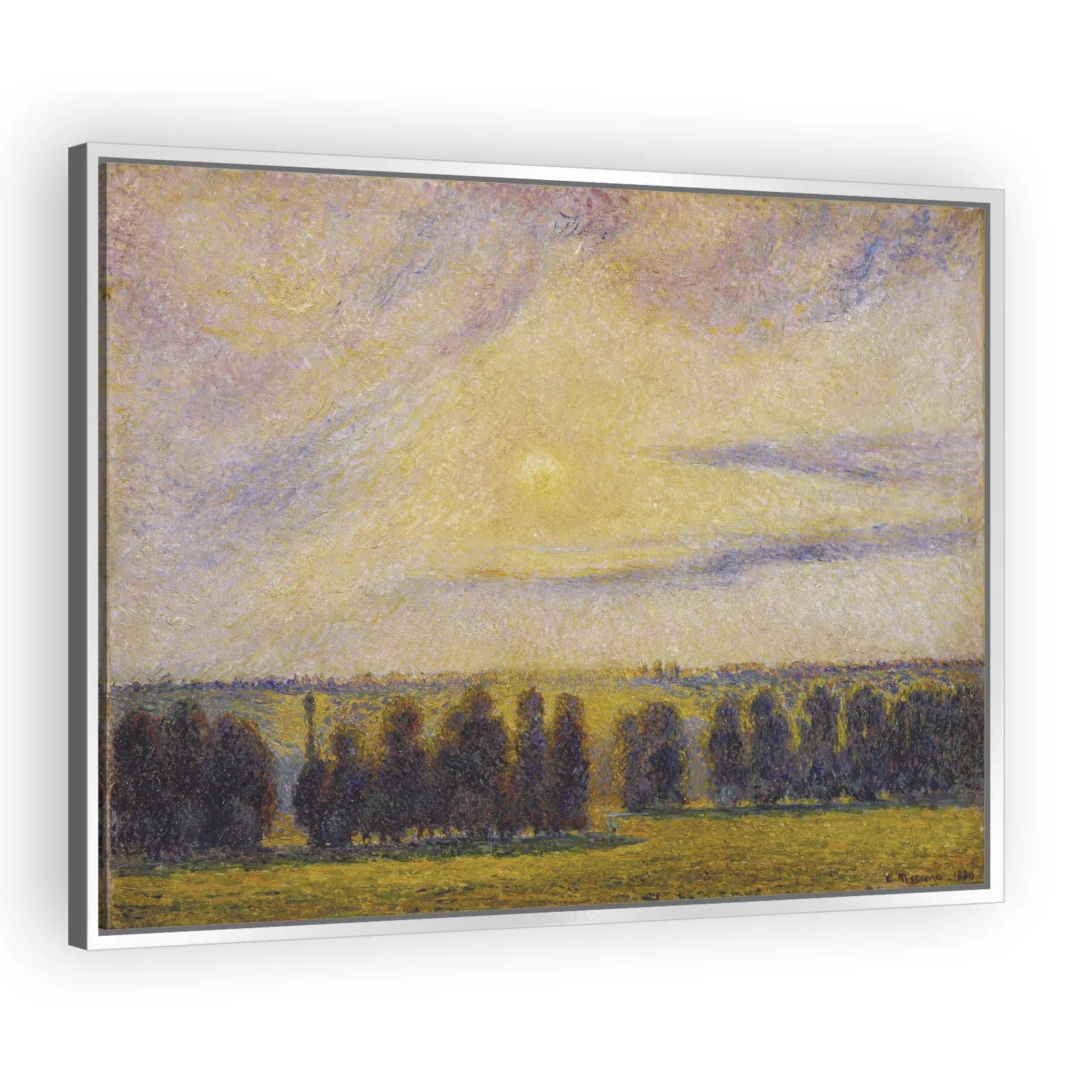 Sunset at Eragny by Camille Pissarro - view 4 thumbnail