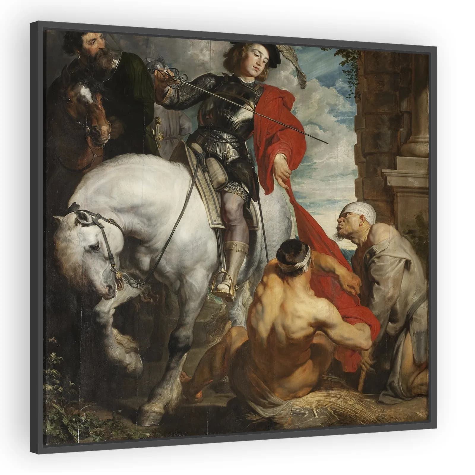 Saint Martin Dividing His Cloak by Anthony Van Dyck