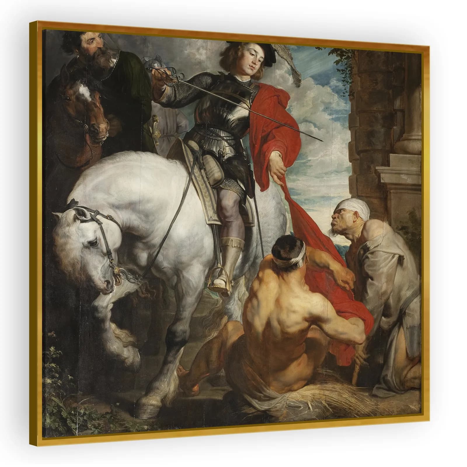 Saint Martin Dividing His Cloak by Anthony Van Dyck - view 3 thumbnail