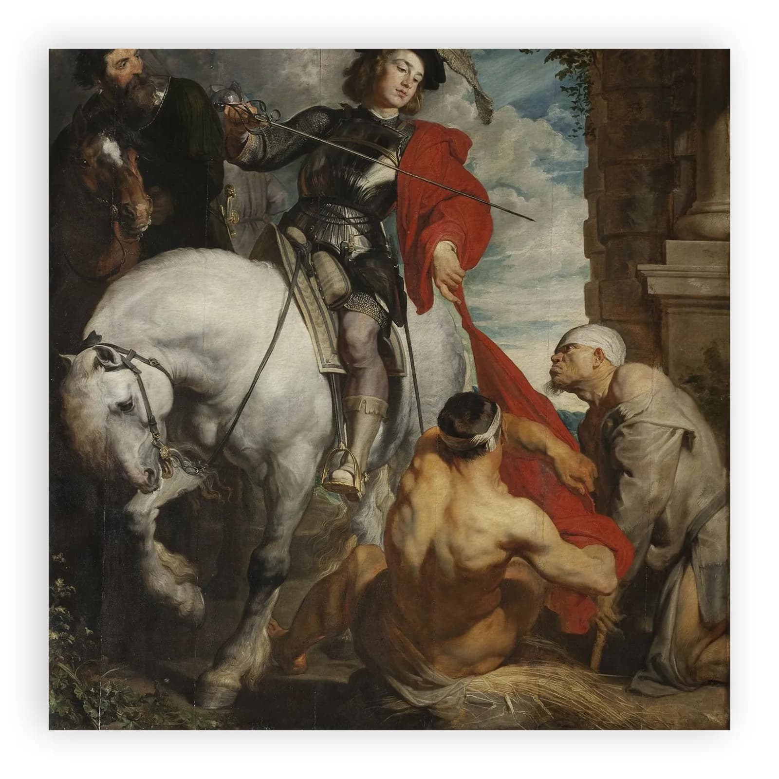 Saint Martin Dividing His Cloak by Anthony Van Dyck - view 6 thumbnail
