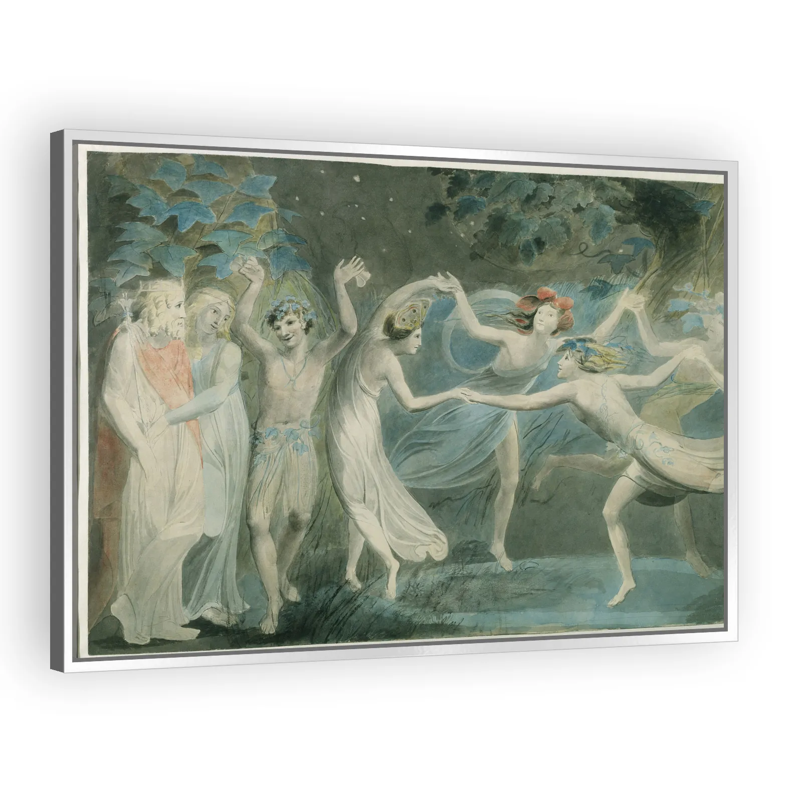 Oberon, Titania and Puck with Fairies Dancing by William Blake - view 4 thumbnail