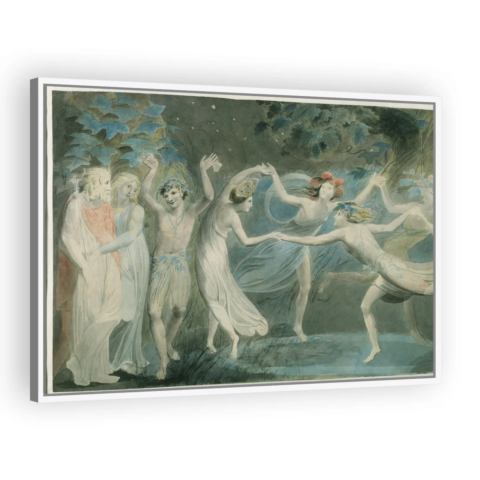 Oberon, Titania and Puck with Fairies Dancing by William Blake - view 5 thumbnail