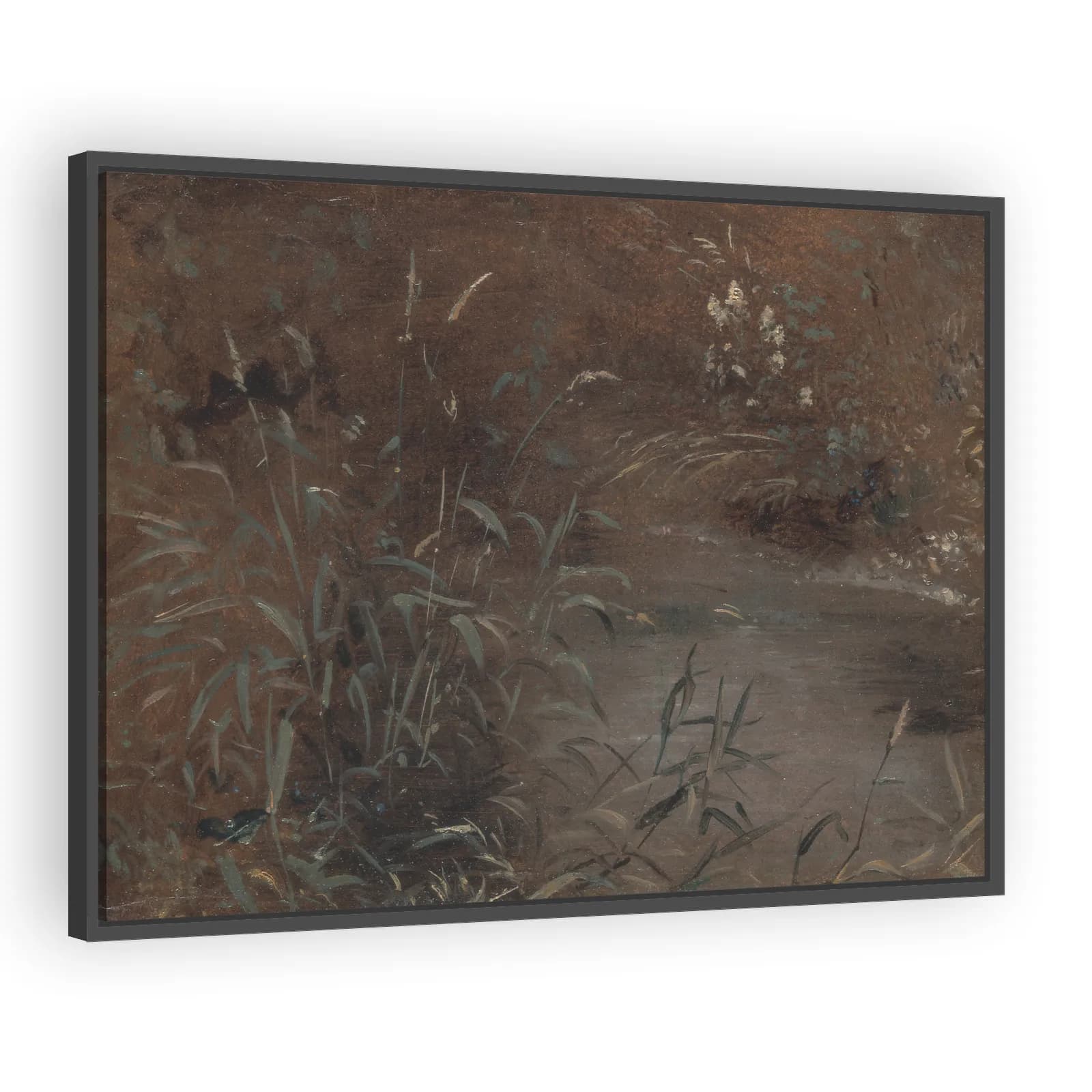 Rushes by a Pool by John Constable