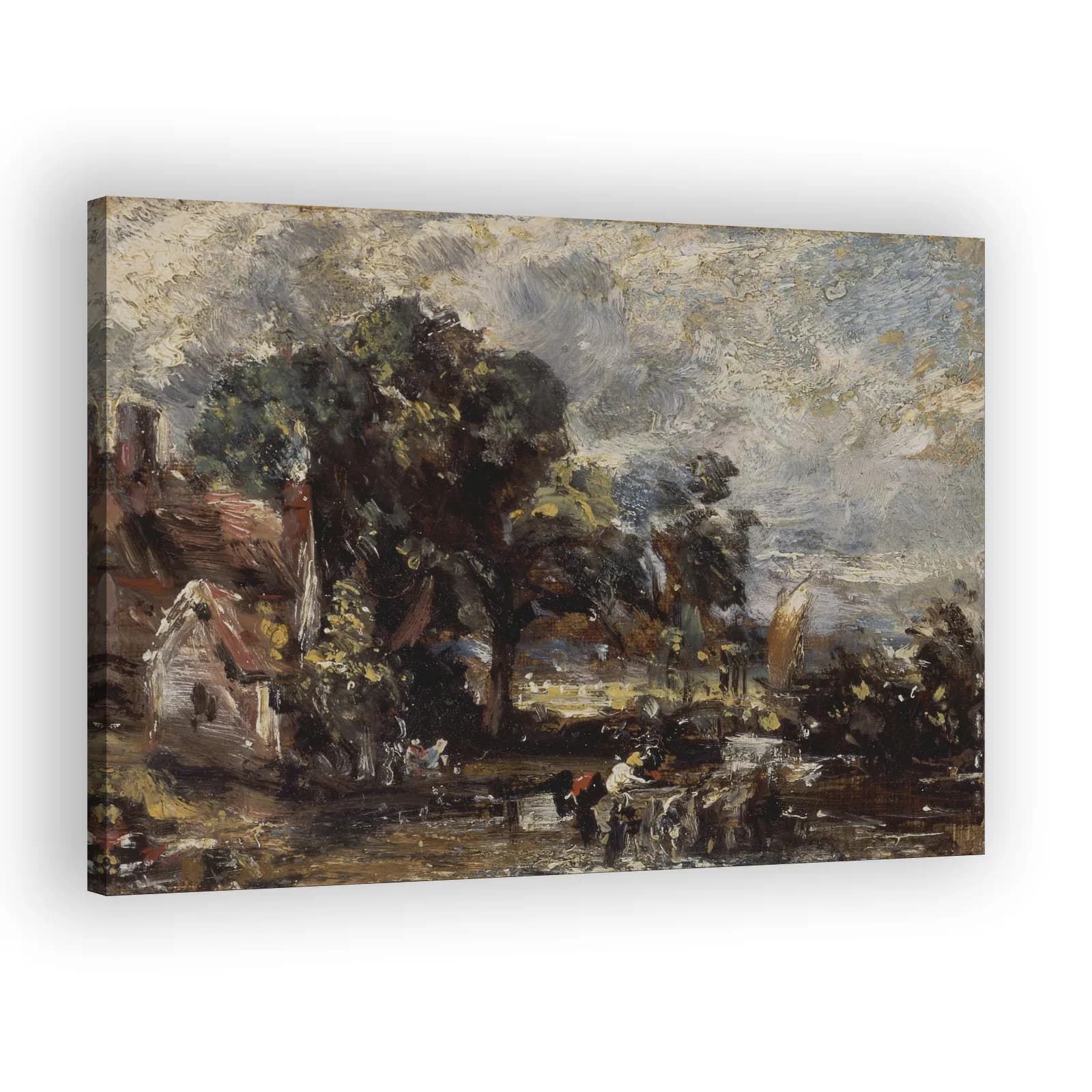 Sketch for The Haywain by John Constable - view 2 thumbnail