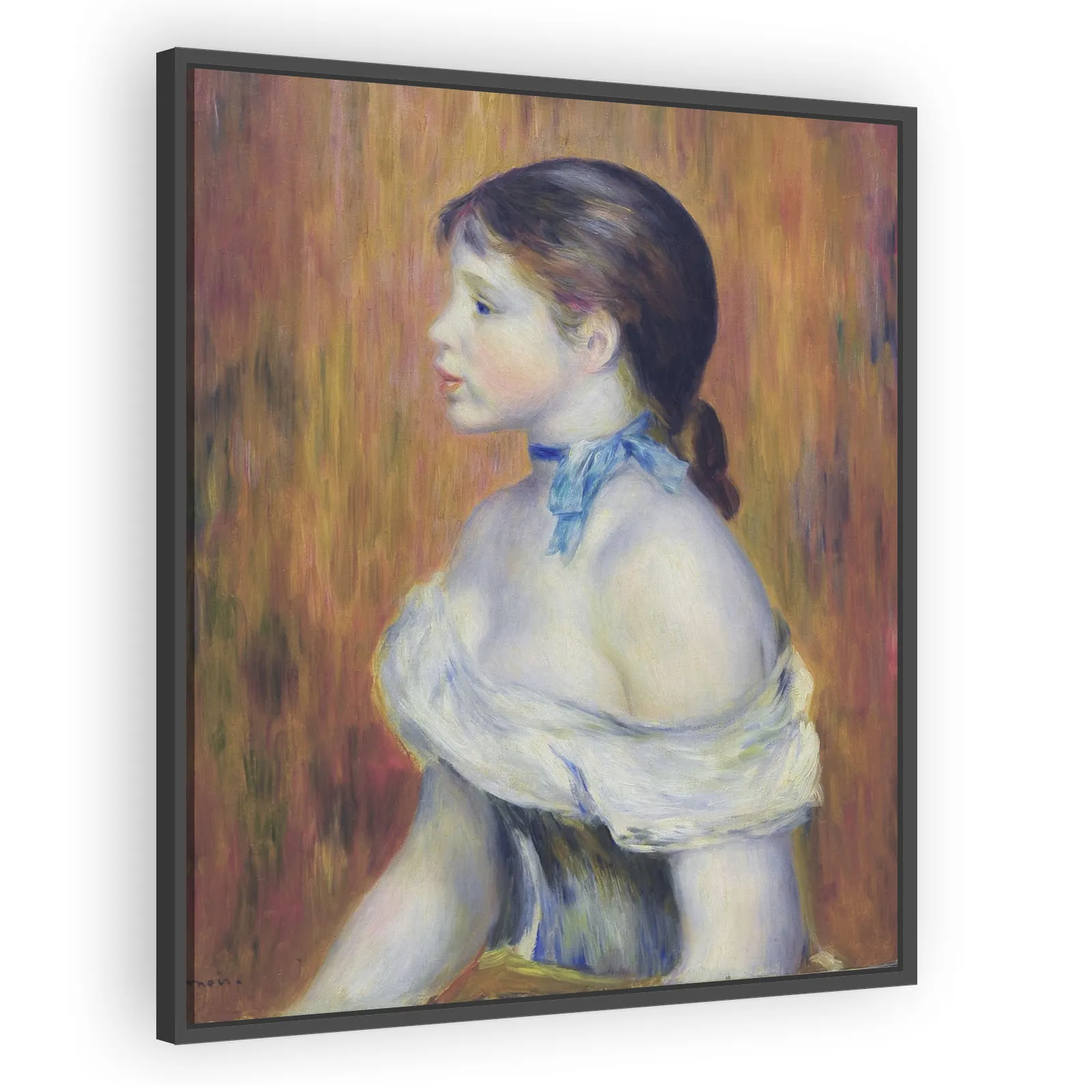 Young Woman with a Blue Choker by Pierre Auguste Renoir