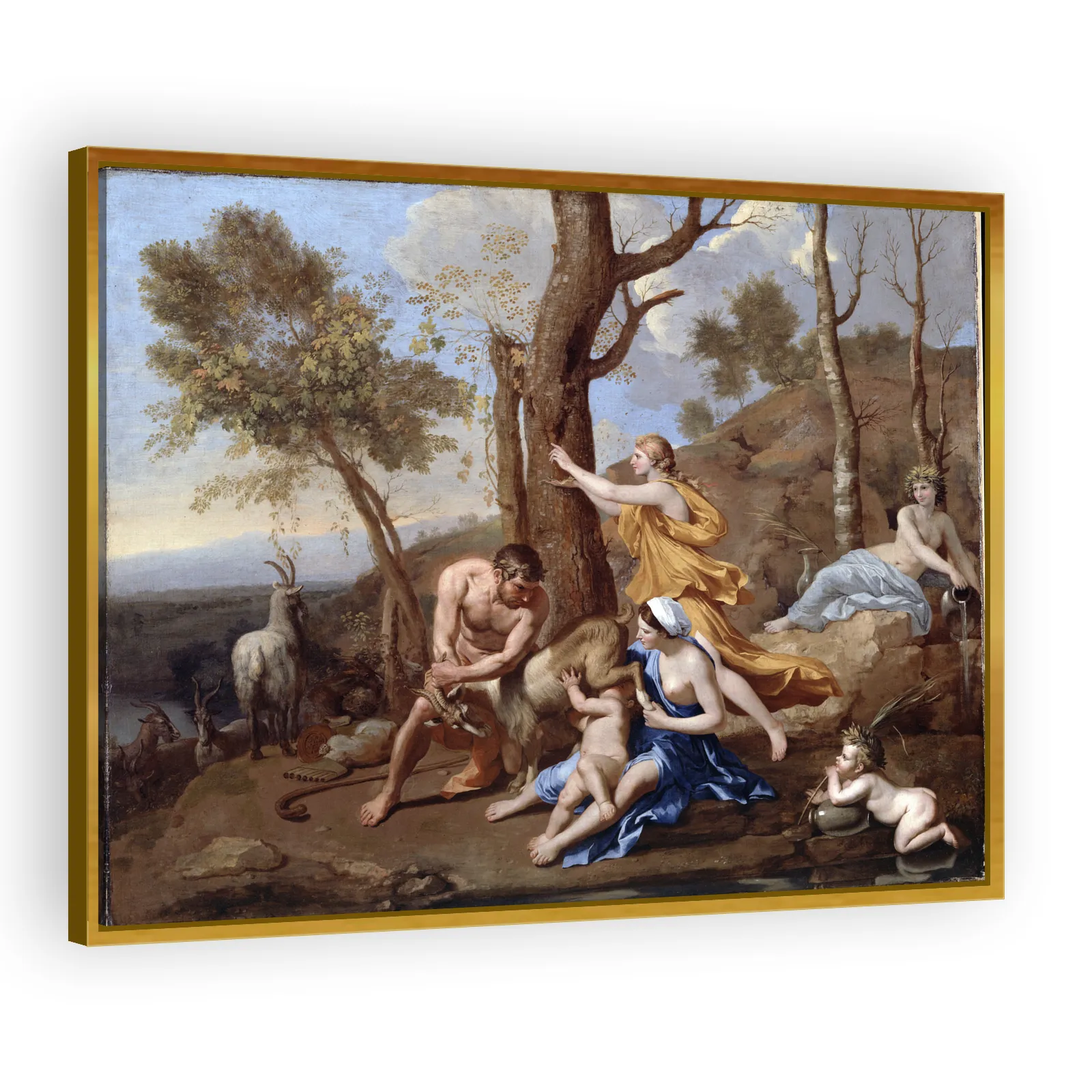 The Nurture of Jupiter by Nicolas Poussin - view 3 thumbnail