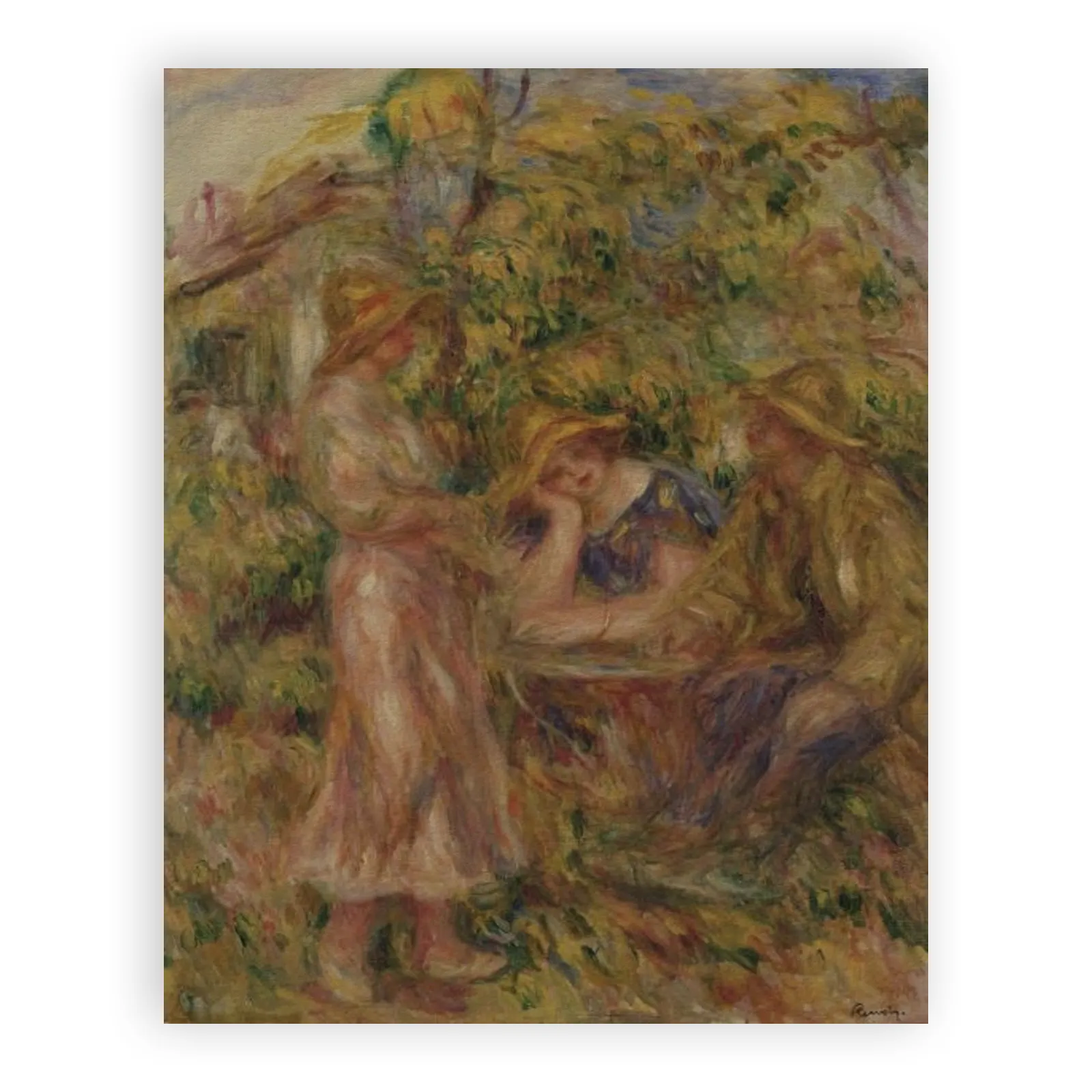Three Figures in Landscape by Pierre Auguste Renoir - view 6 thumbnail