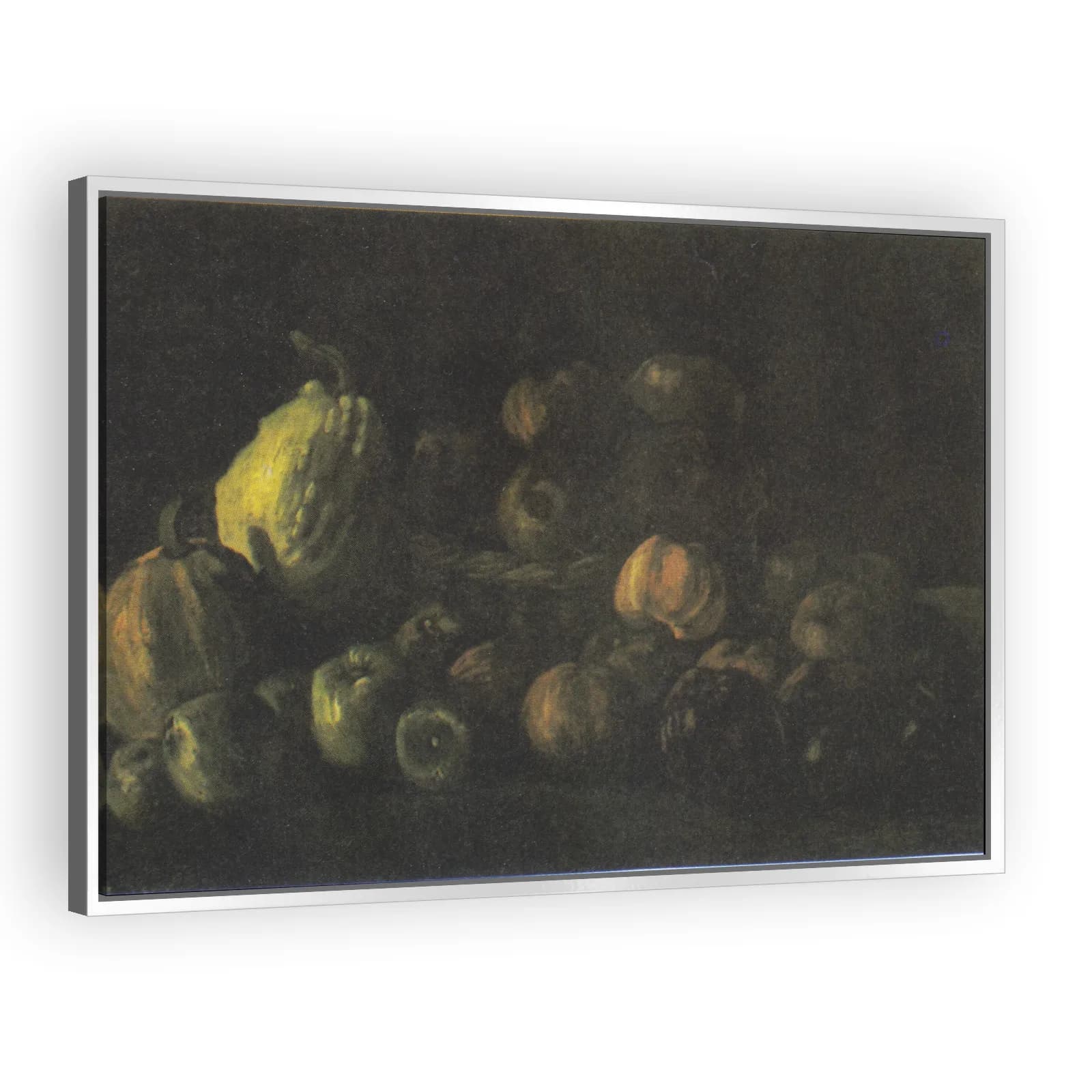 Still Life with a Basket of Apples and Two Pumpkins by Vincent Van Gogh - view 4 thumbnail