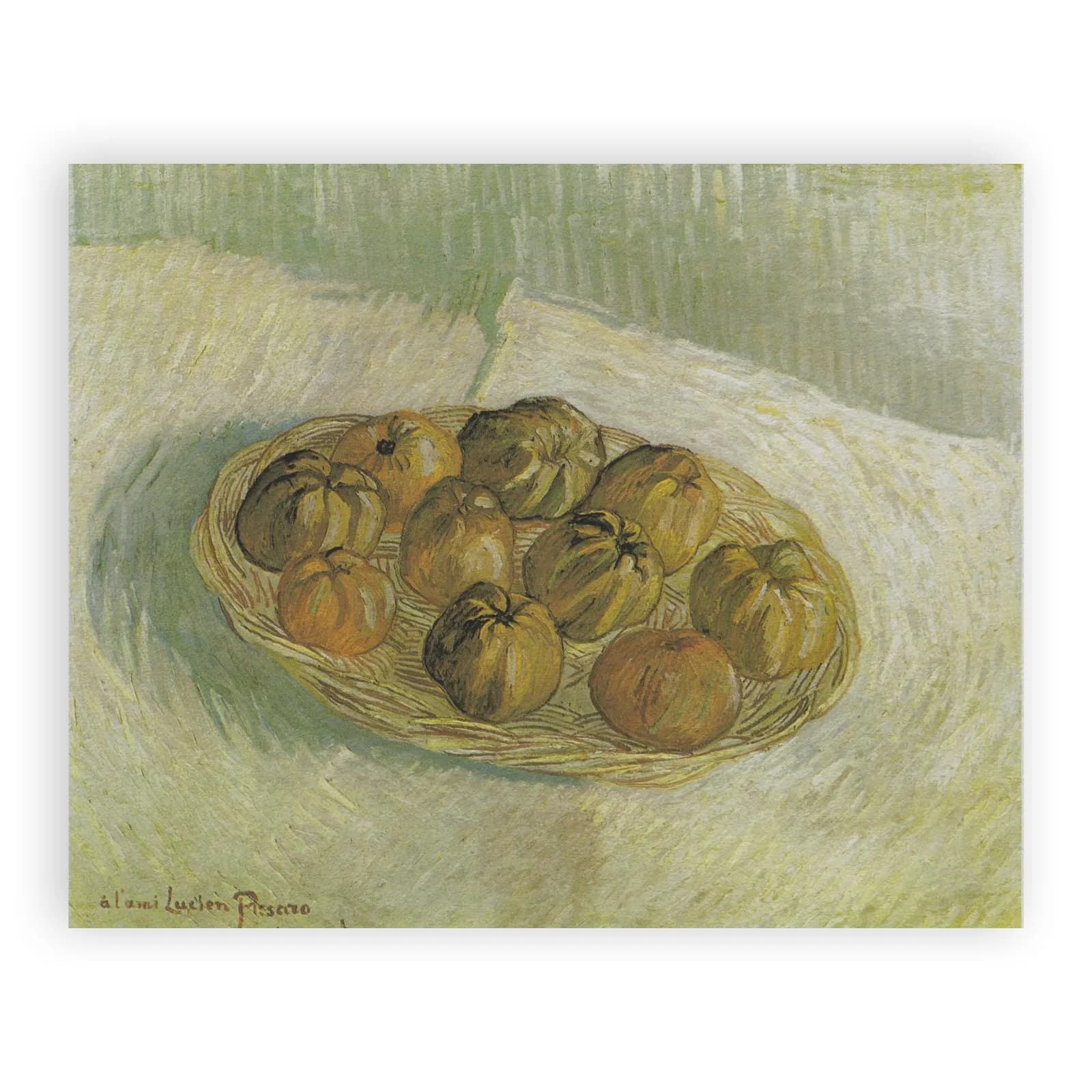 Still Life with Basket of Apples by Vincent Van Gogh - view 6 thumbnail