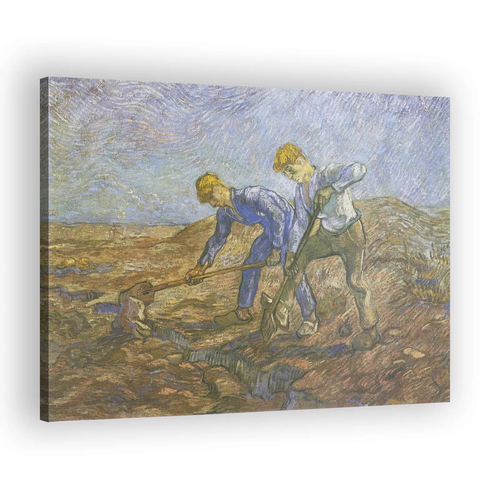 Two Peasants Digging by Vincent Van Gogh - view 2 thumbnail