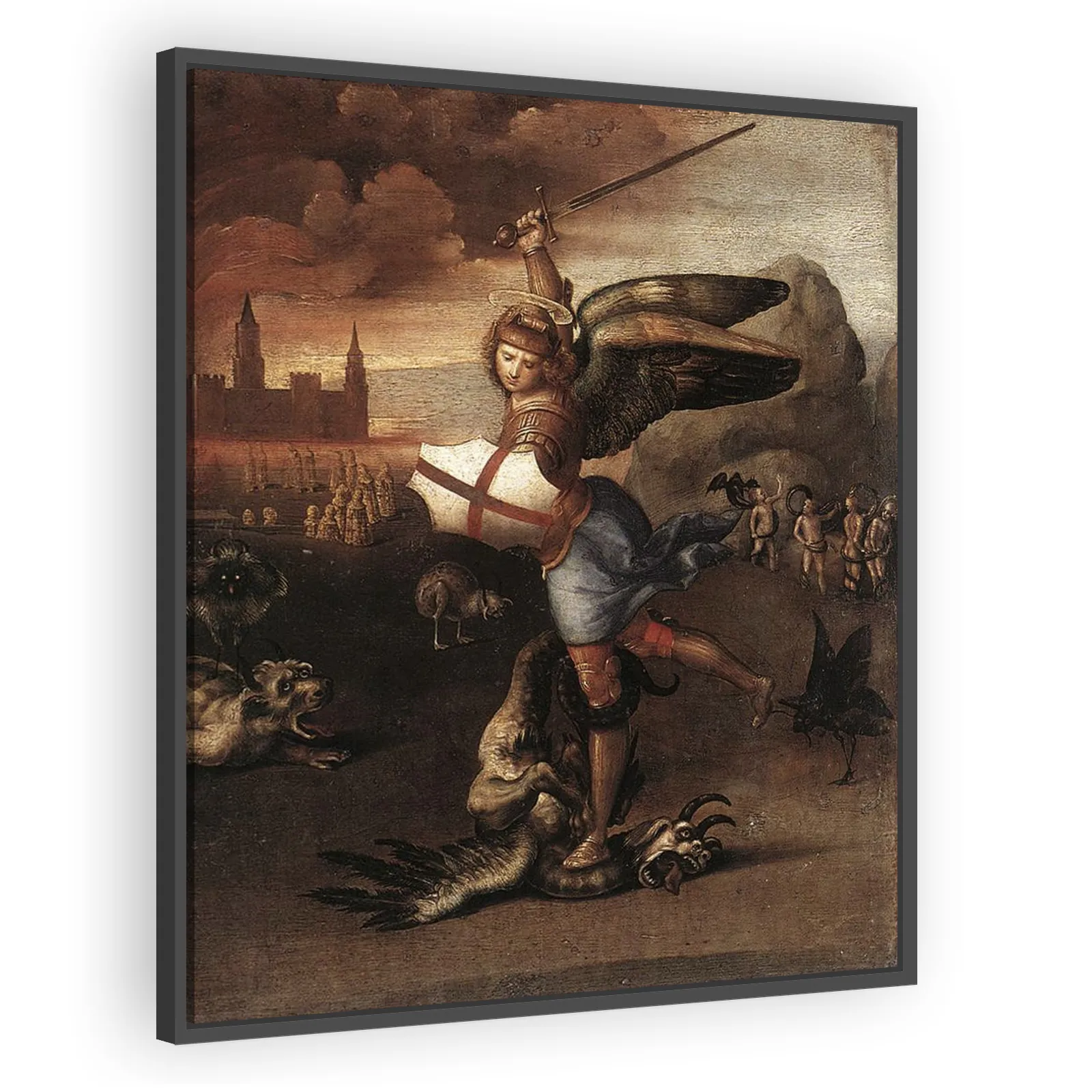 Saint Michael Vanquishing Satan by Raphael