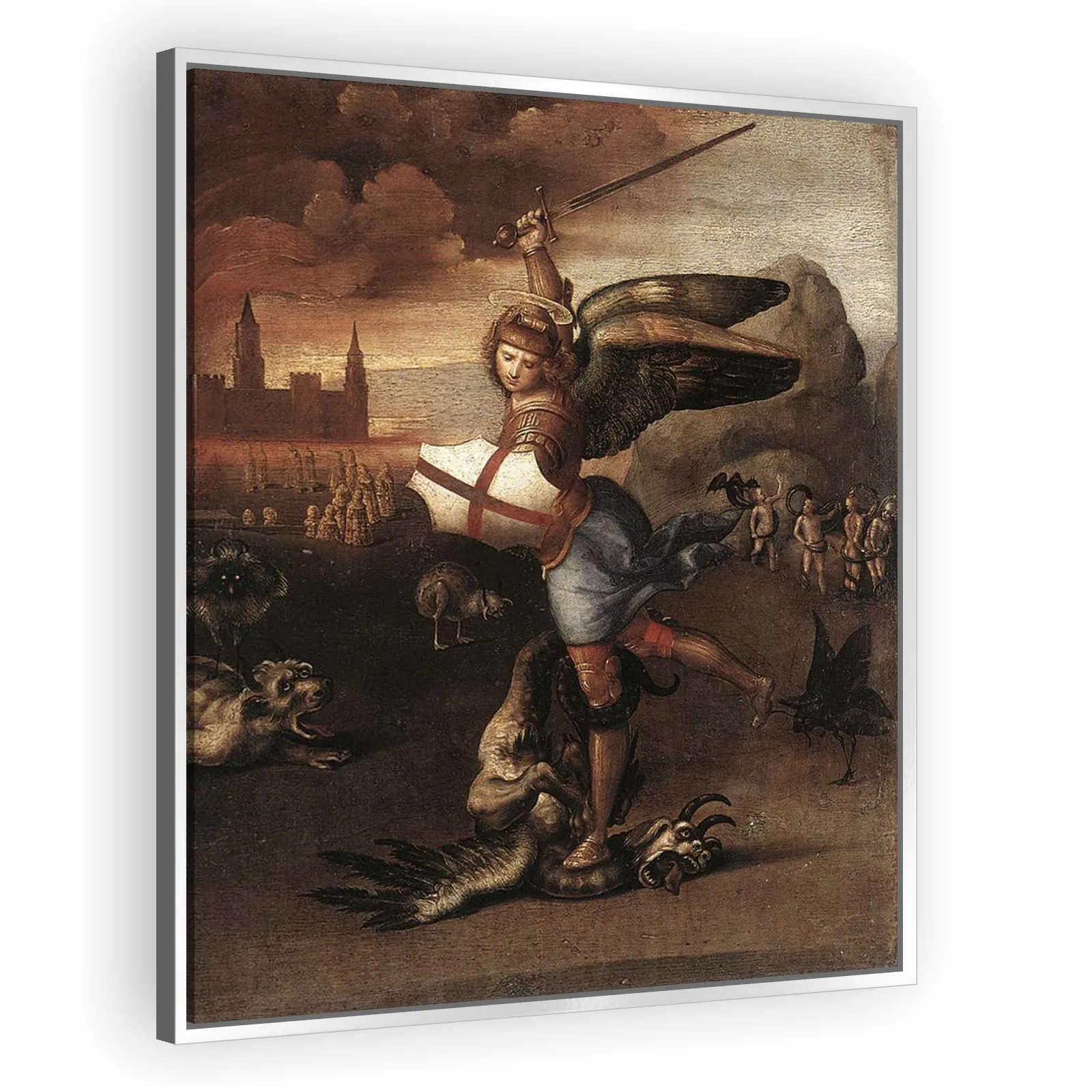 Saint Michael Vanquishing Satan by Raphael - view 4 thumbnail
