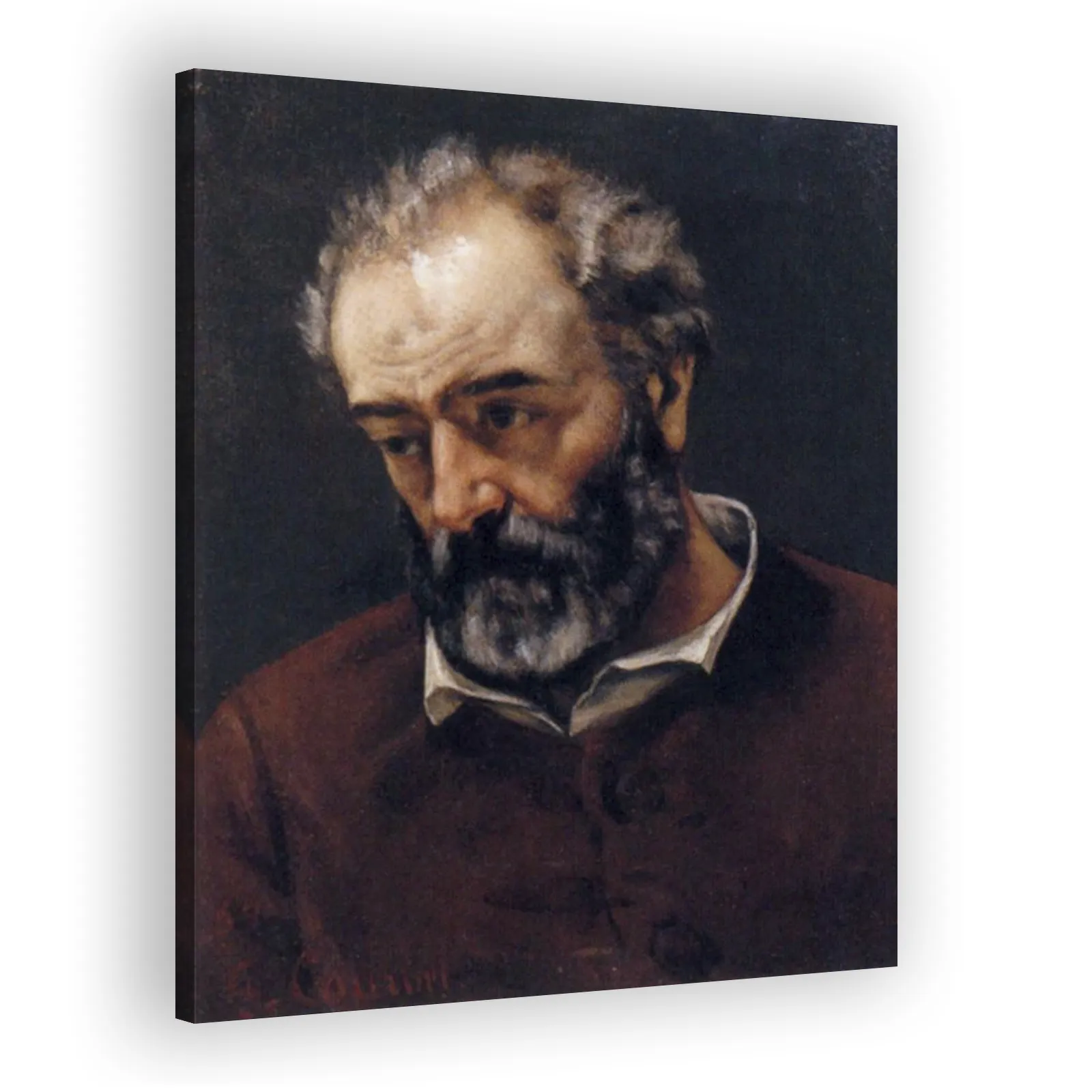 Portrait of Paul Chenavard by Gustave Courbet - view 2 thumbnail