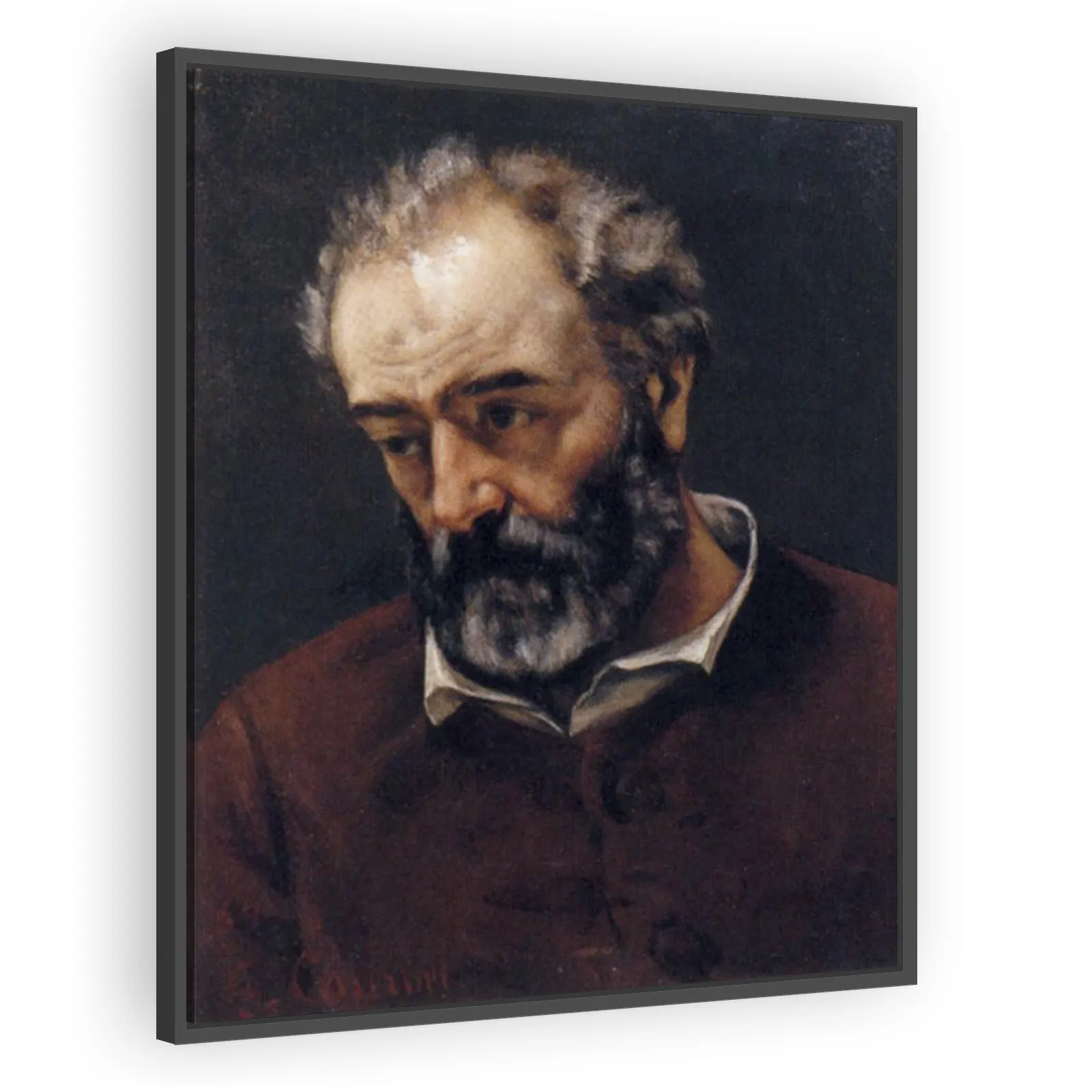 Portrait of Paul Chenavard by Gustave Courbet