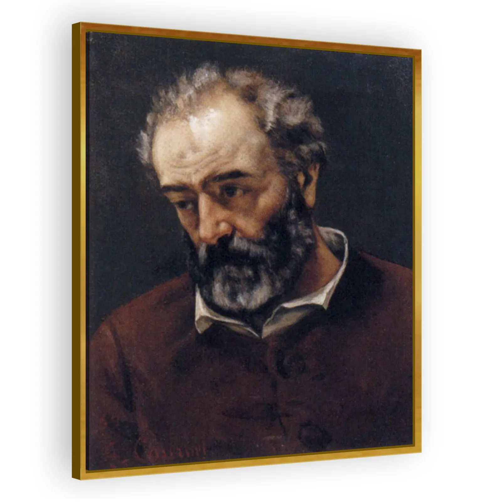 Portrait of Paul Chenavard by Gustave Courbet - view 3 thumbnail