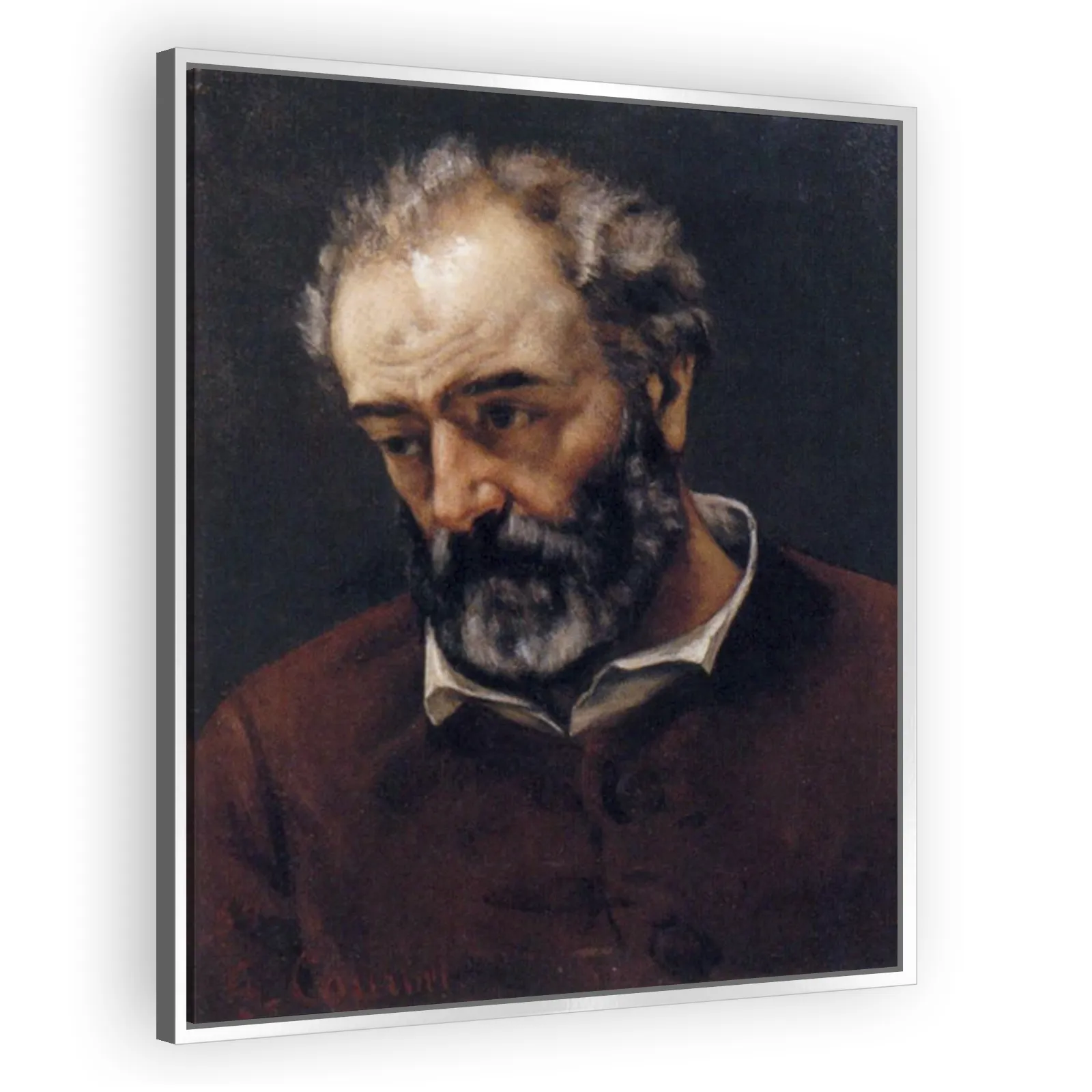 Portrait of Paul Chenavard by Gustave Courbet - view 4 thumbnail