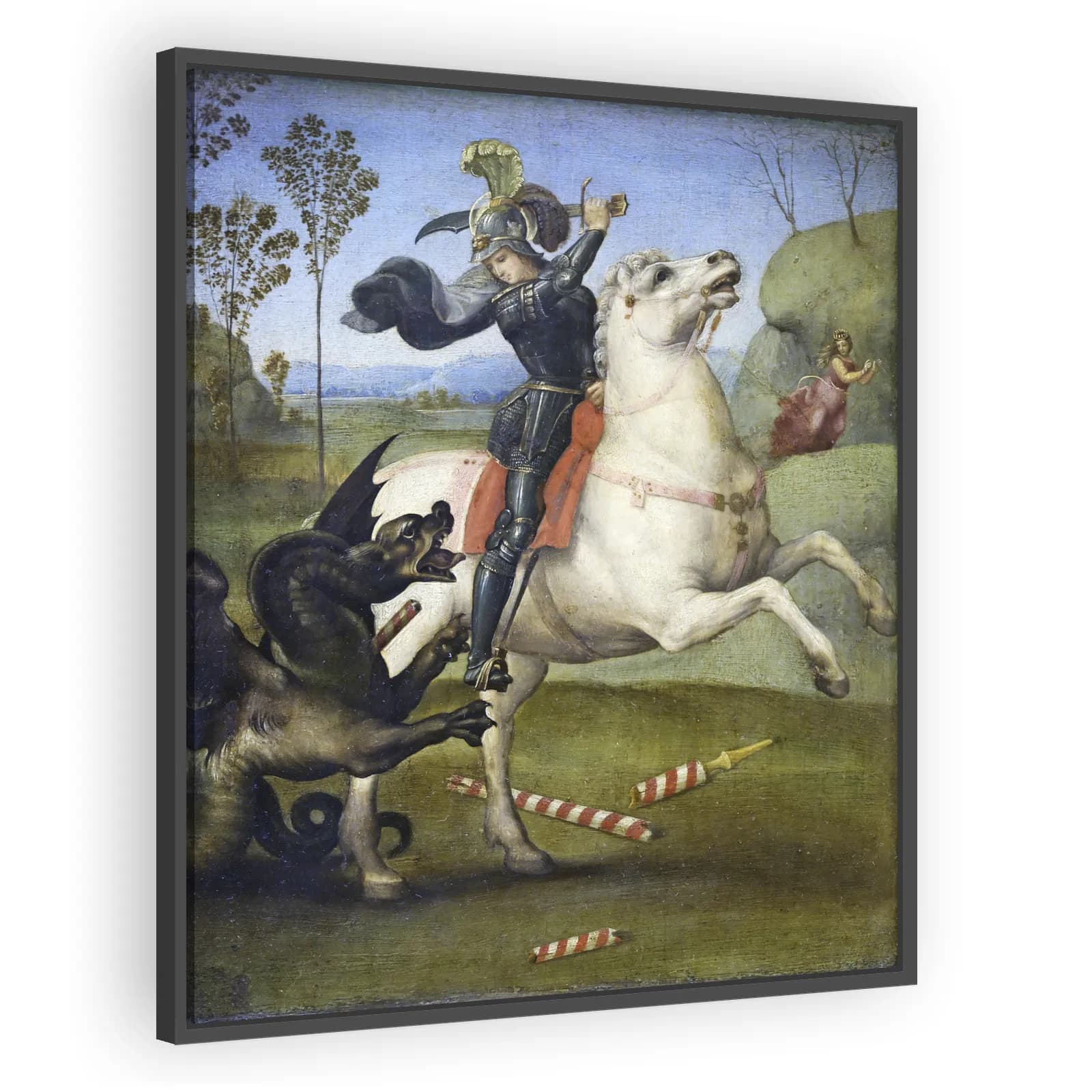 Saint George Fighting the Dragon by Raphael