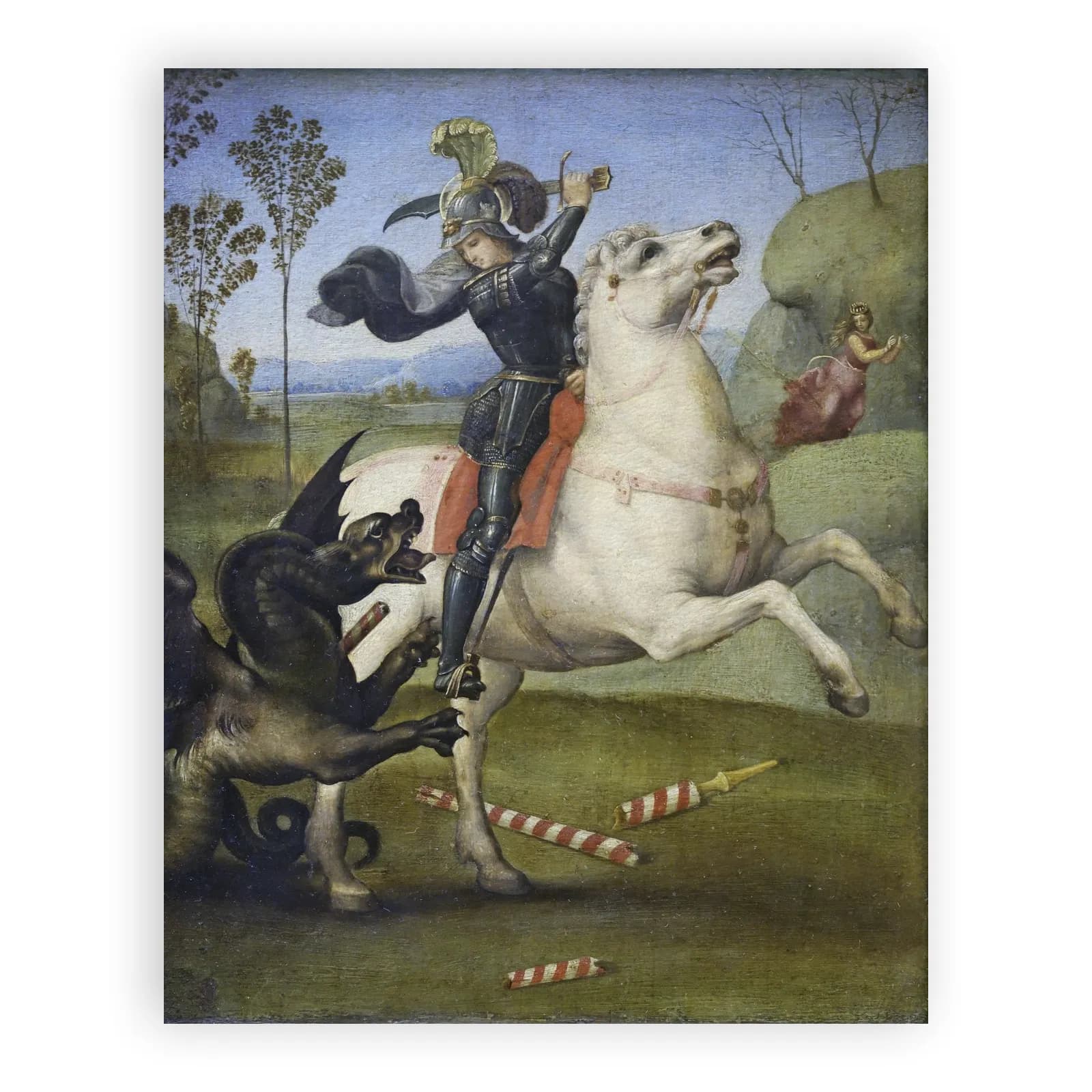 Saint George Fighting the Dragon by Raphael - view 6 thumbnail