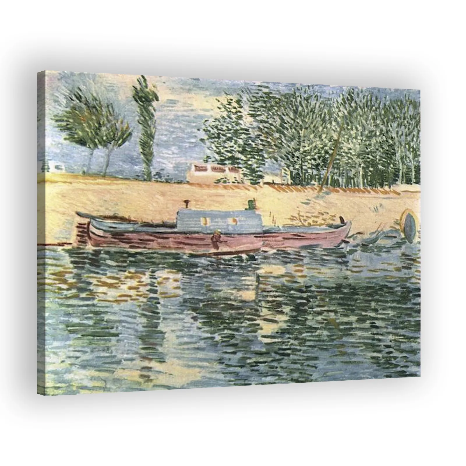 Banks of the Seine with Boats by Vincent Van Gogh - view 2 thumbnail