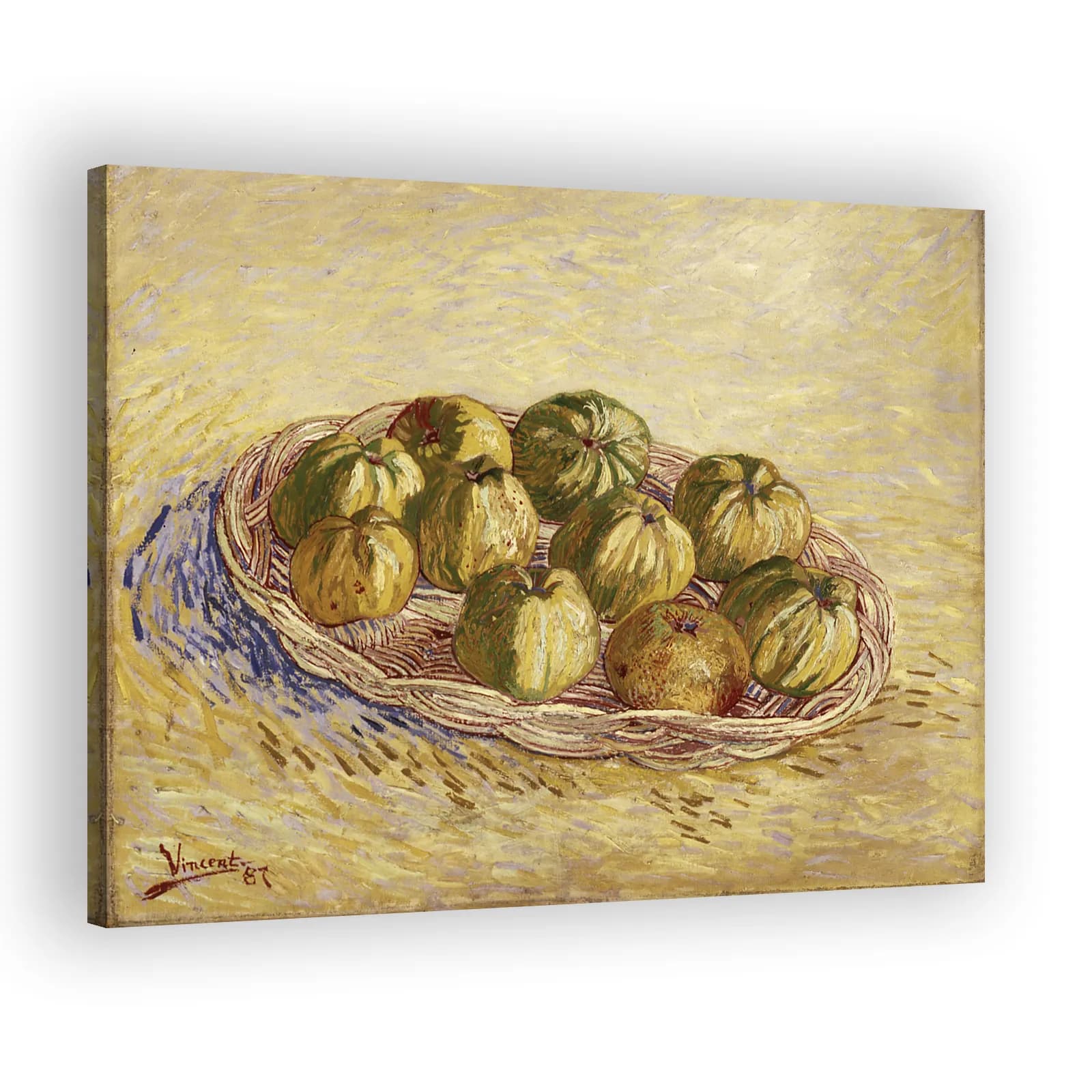 Still Life with Basket of Apples by Vincent Van Gogh - view 2 thumbnail