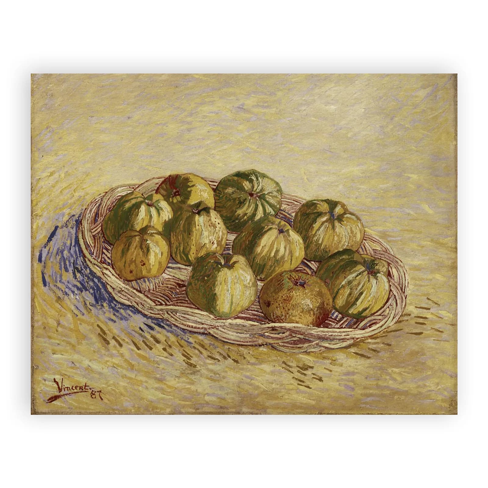 Still Life with Basket of Apples by Vincent Van Gogh - view 6 thumbnail