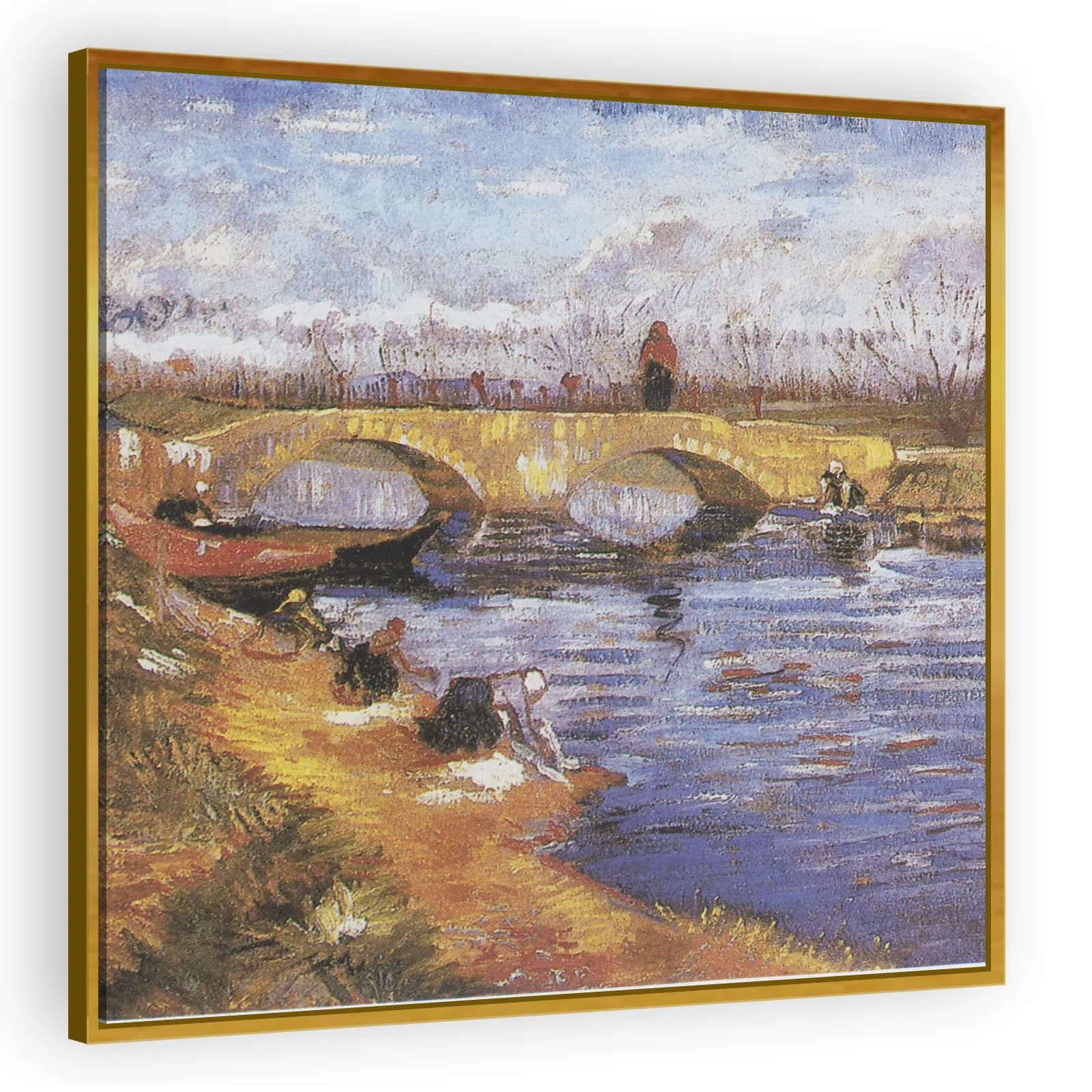 The Gleize Bridge over the Vigueirat Canal by Vincent Van Gogh - view 3 thumbnail